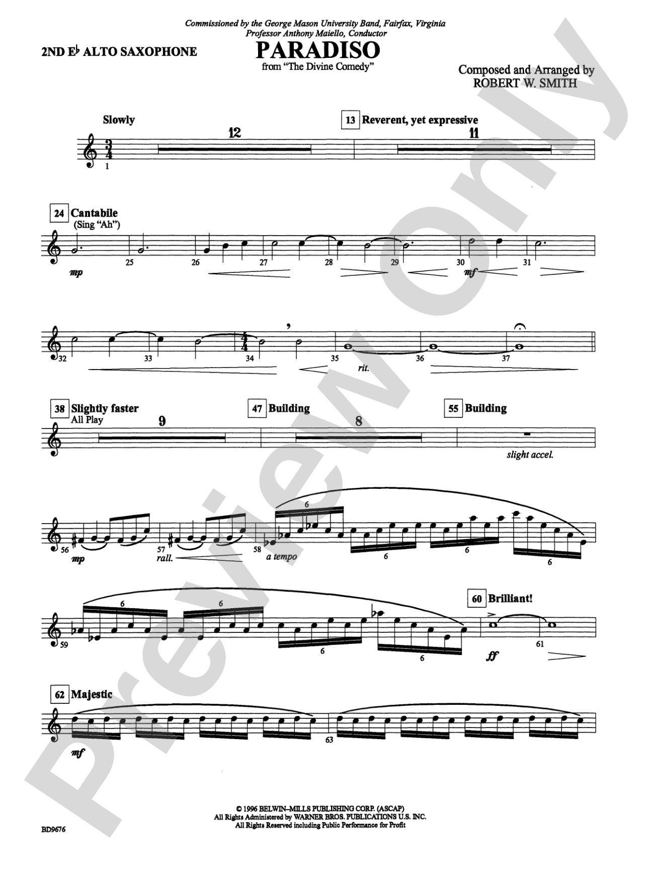 Paradiso: 2nd E-flat Alto Saxophone
