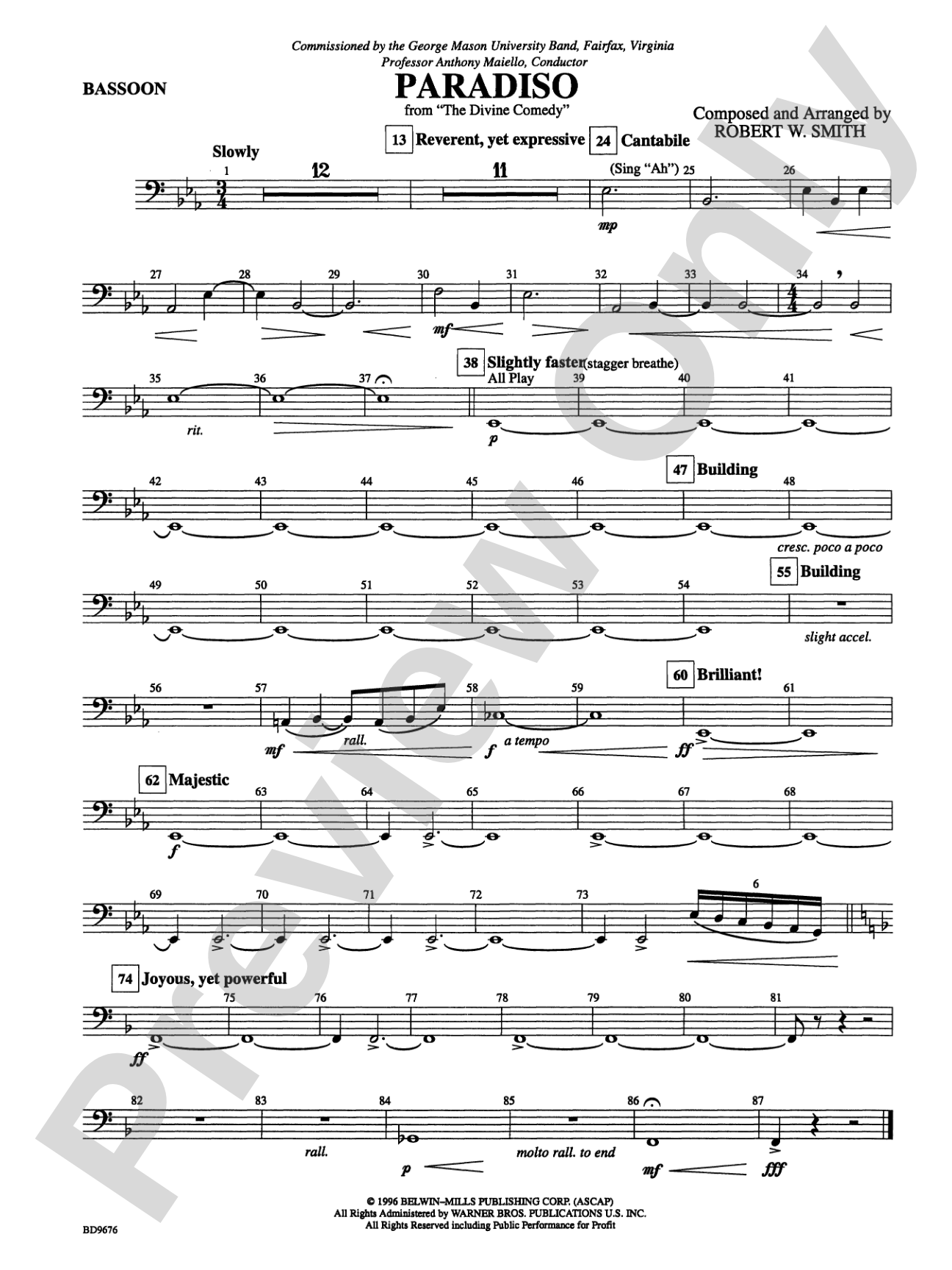 Paradiso: Bassoon
