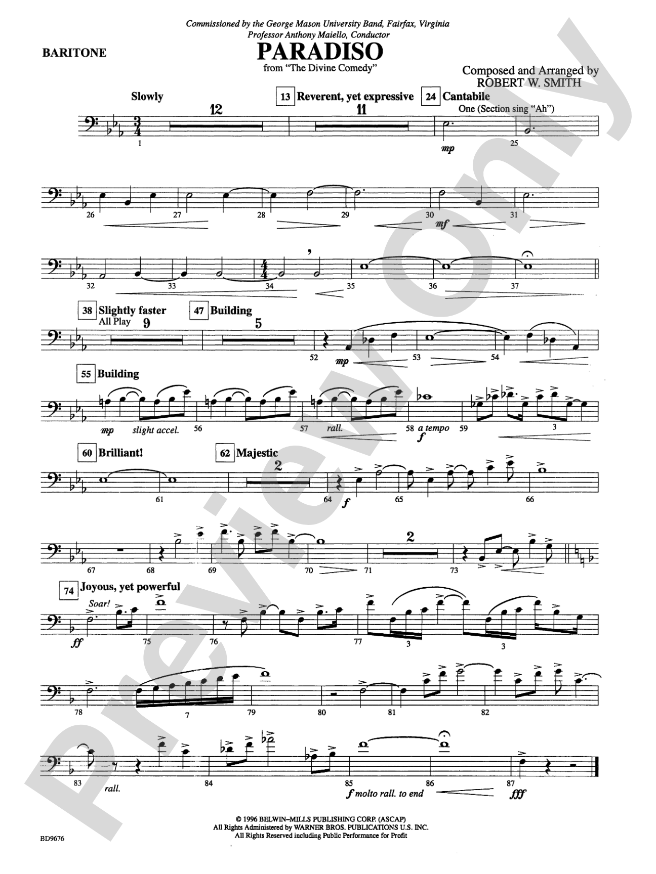 Paradiso: Baritone B.C.