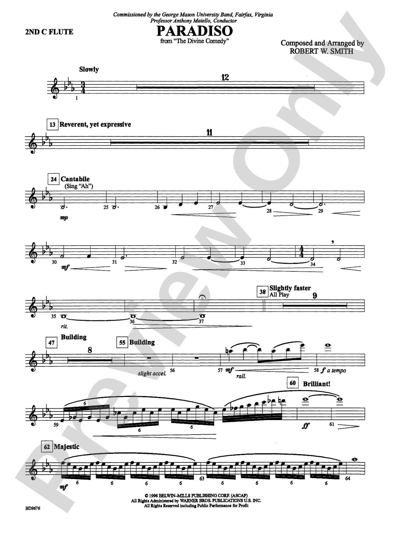 Paradiso: 2nd Flute
