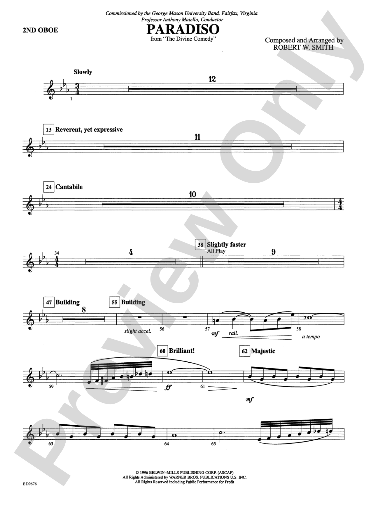 Paradiso: 2nd Oboe