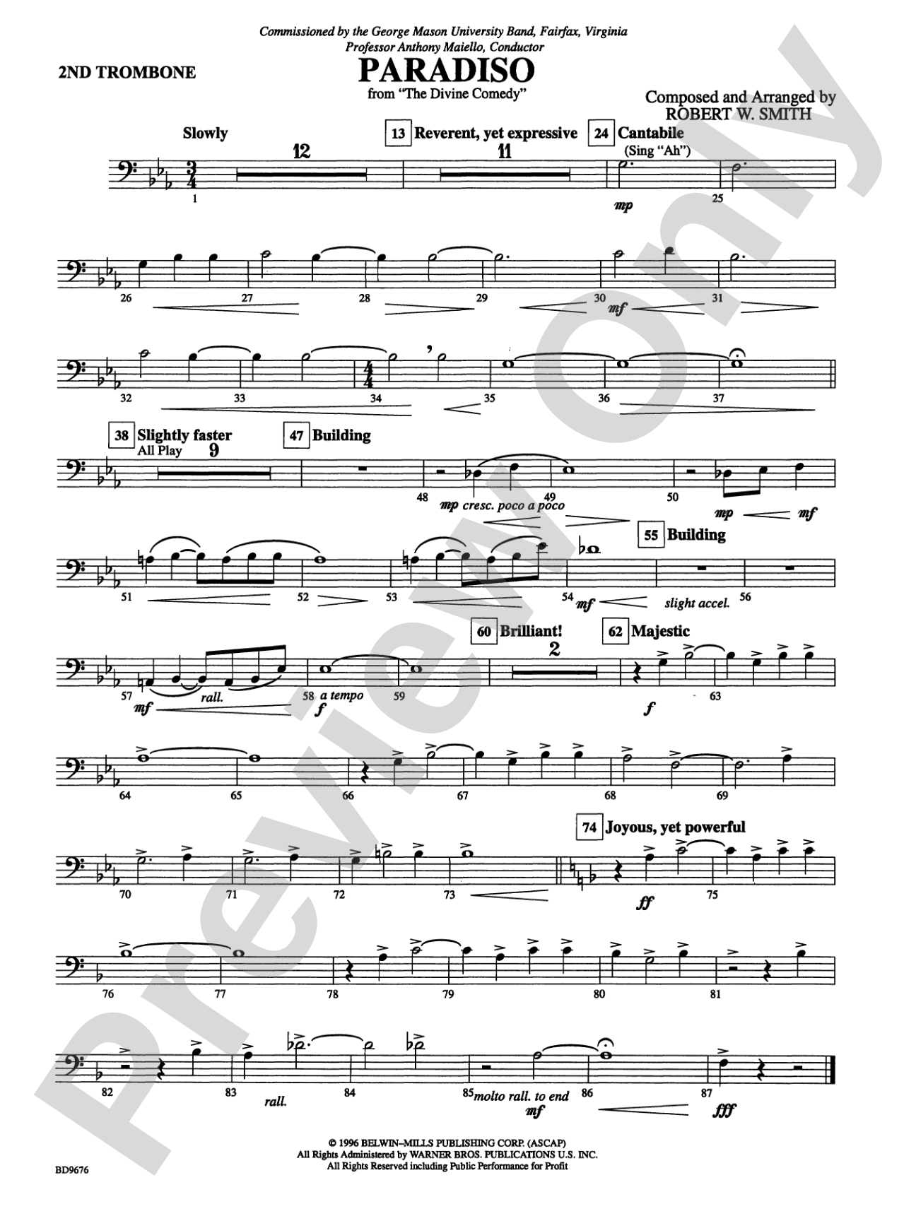 Paradiso: 2nd Trombone
