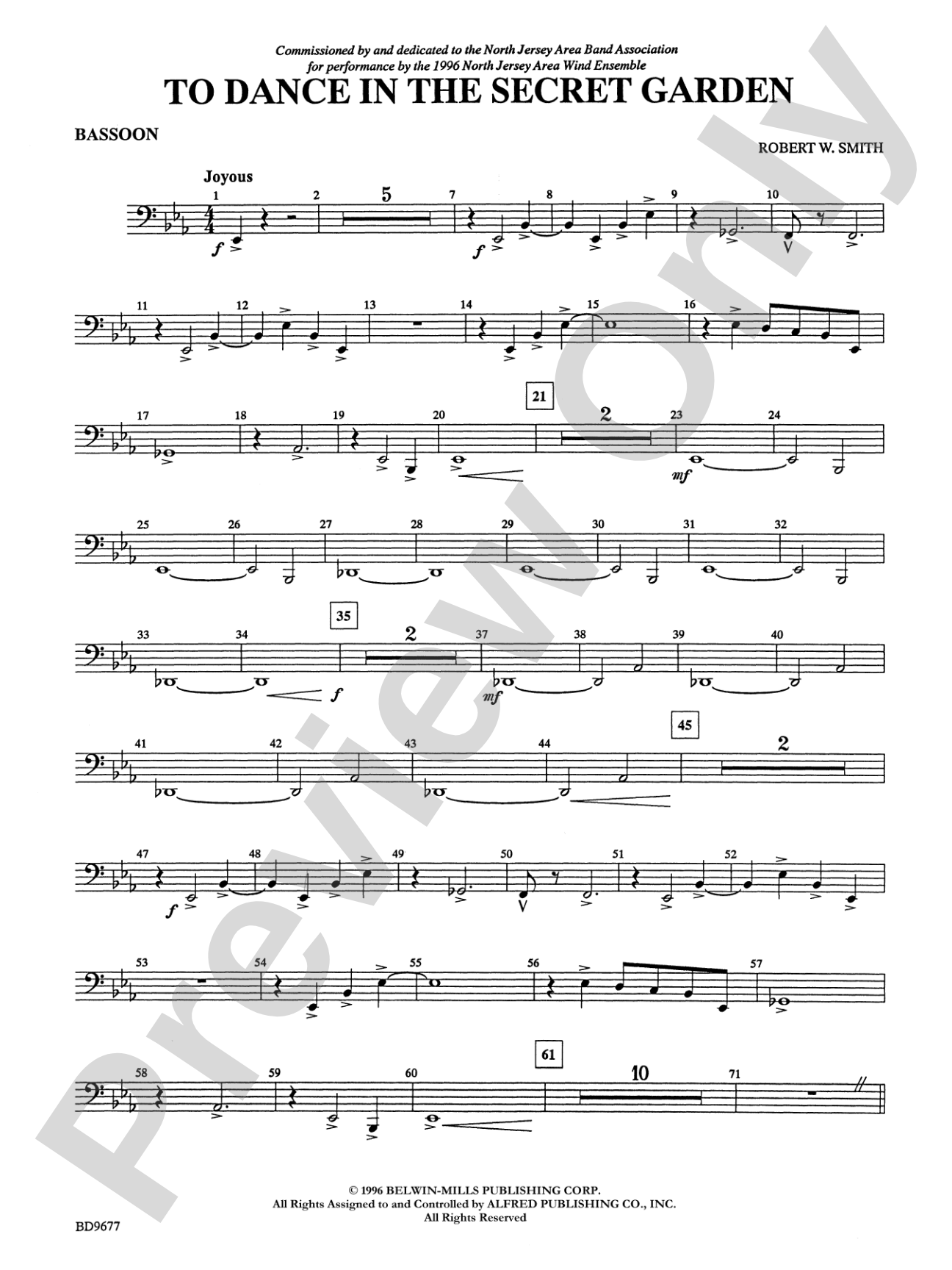To Dance in the Secret Garden: Bassoon