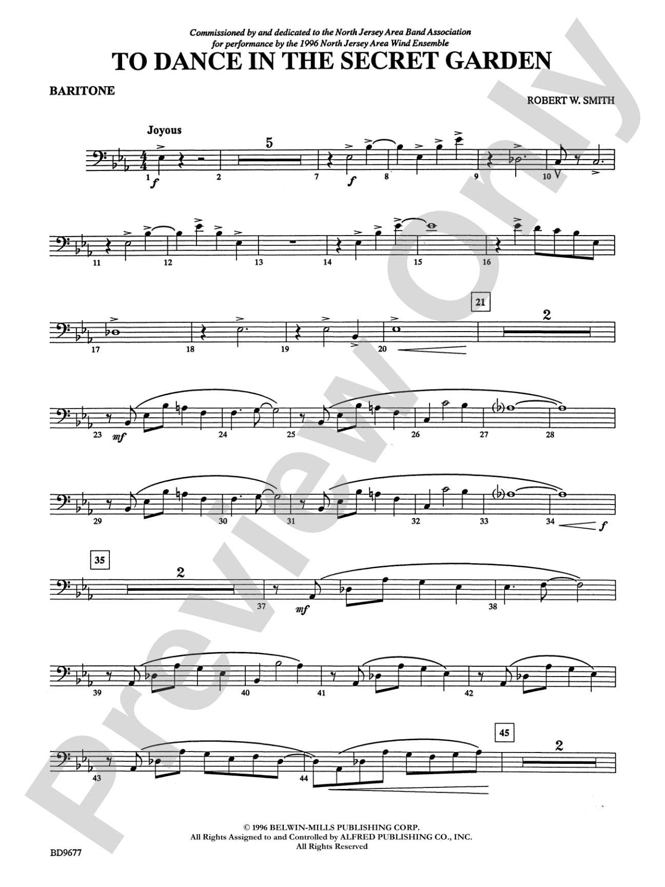To Dance in the Secret Garden: Baritone B.C.