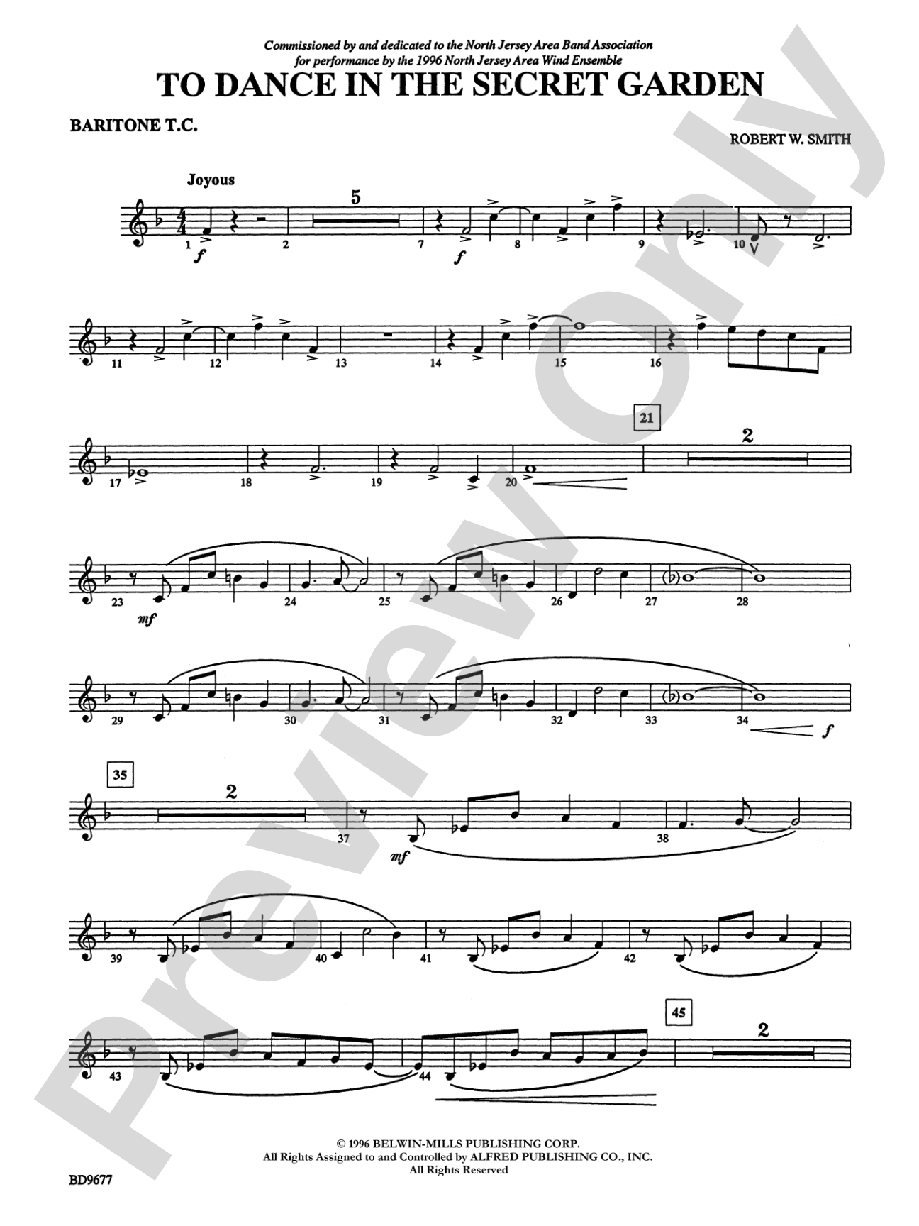 To Dance in the Secret Garden: Baritone T.C.