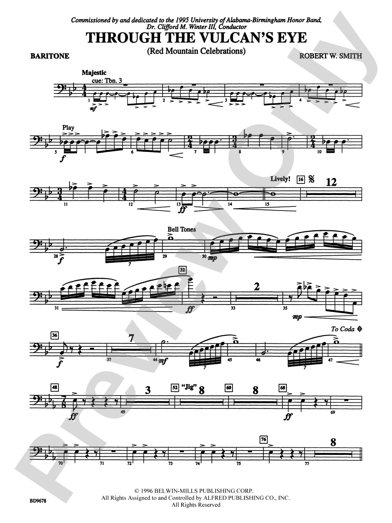 Through the Vulcan's Eye: Baritone B.C.