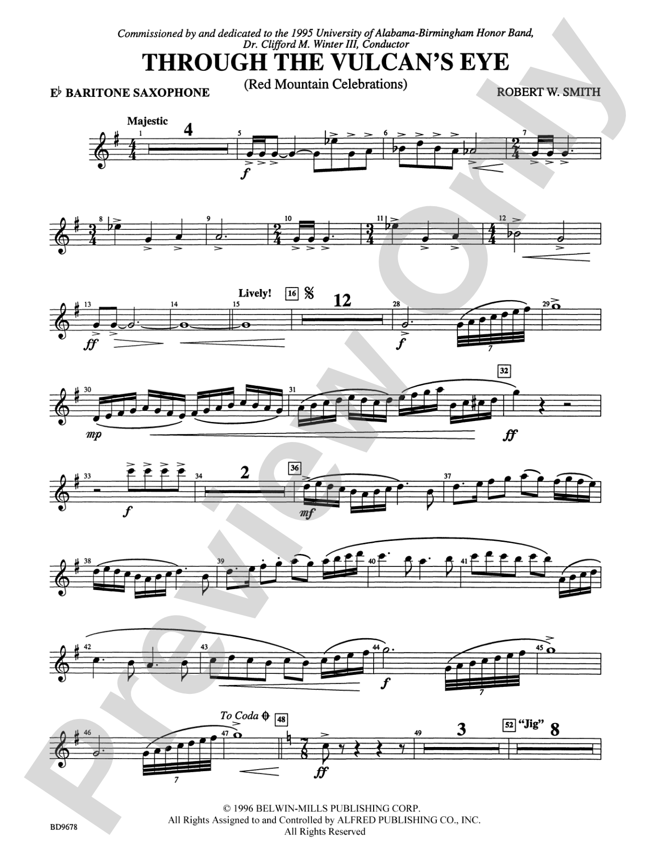 Through the Vulcan's Eye: E-flat Baritone Saxophone