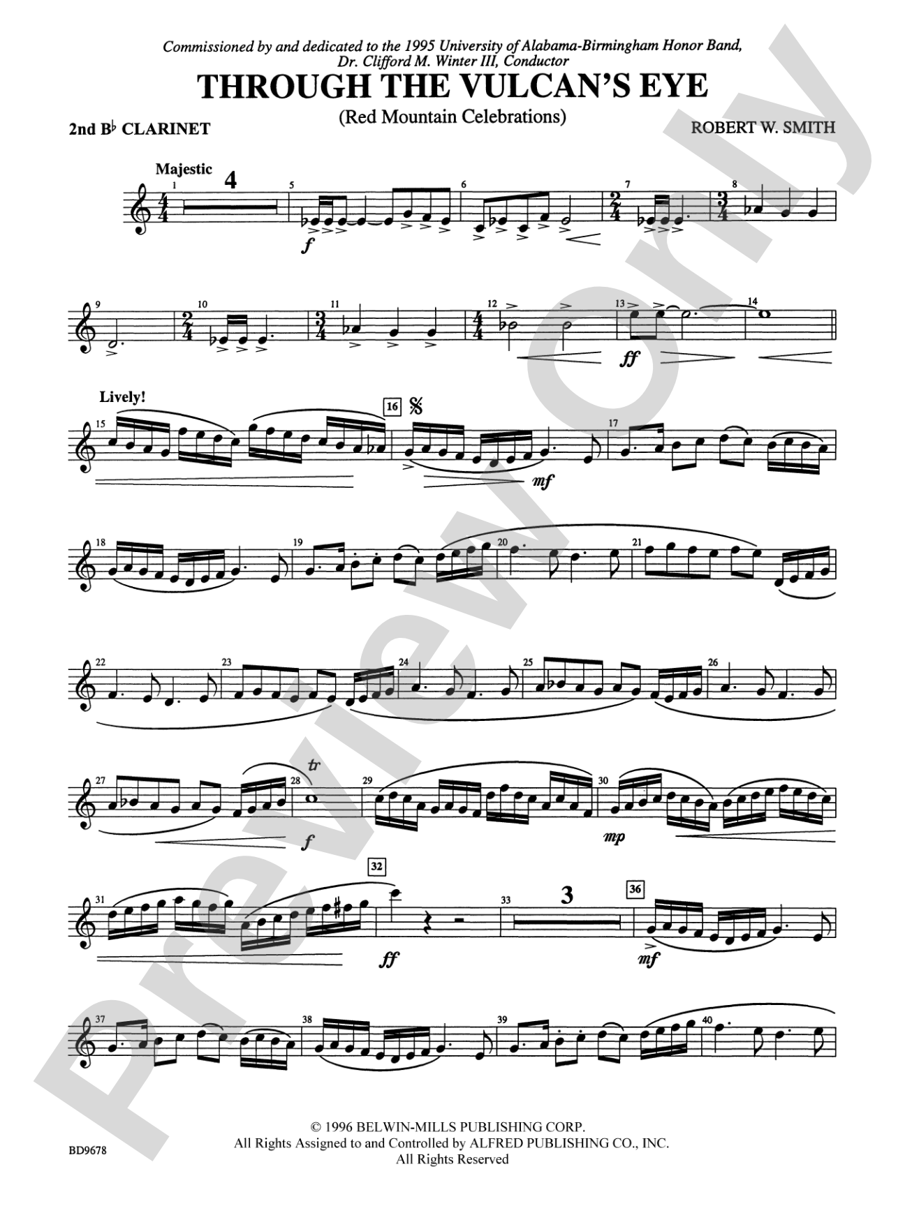 Through the Vulcan's Eye: 2nd B-flat Clarinet