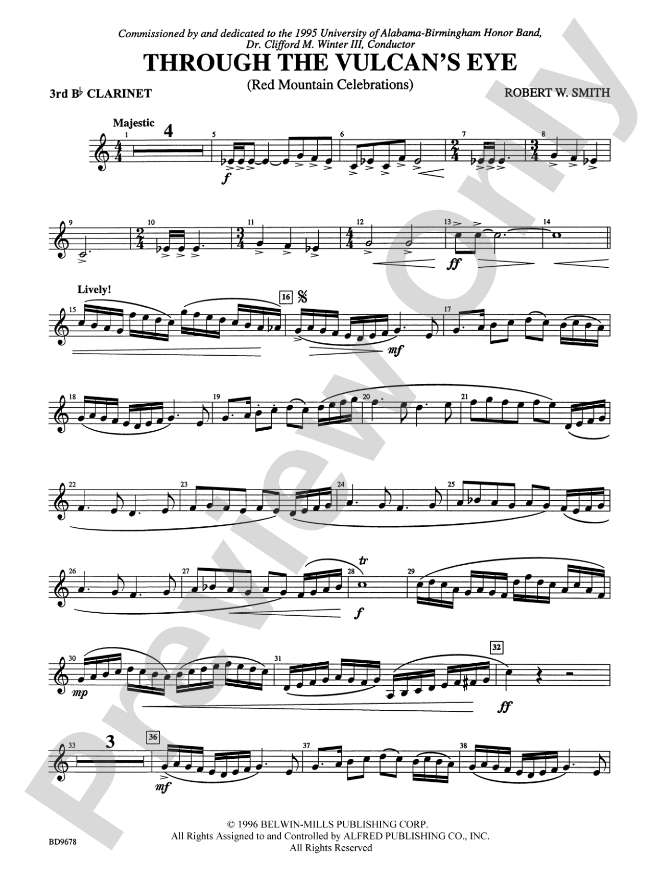 Through the Vulcan's Eye: 3rd B-flat Clarinet