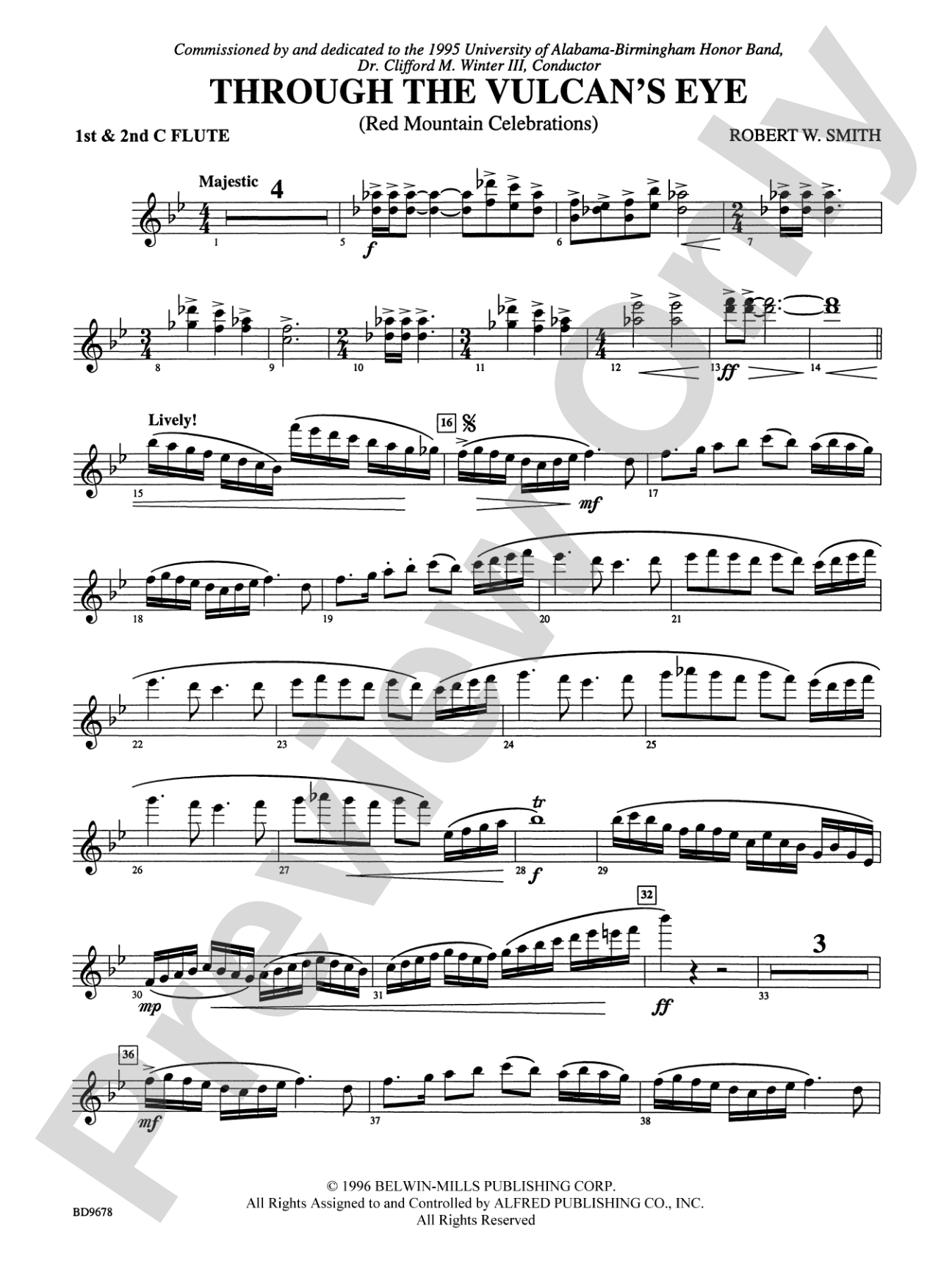 Through the Vulcan's Eye: 1st & 2nd Flute