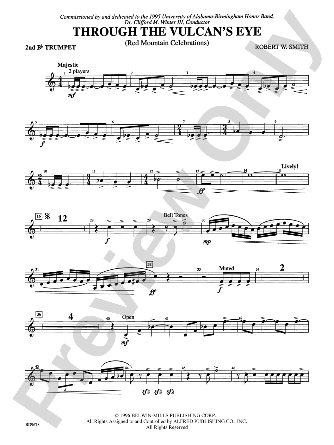 Through the Vulcan's Eye: 2nd B-flat Trumpet
