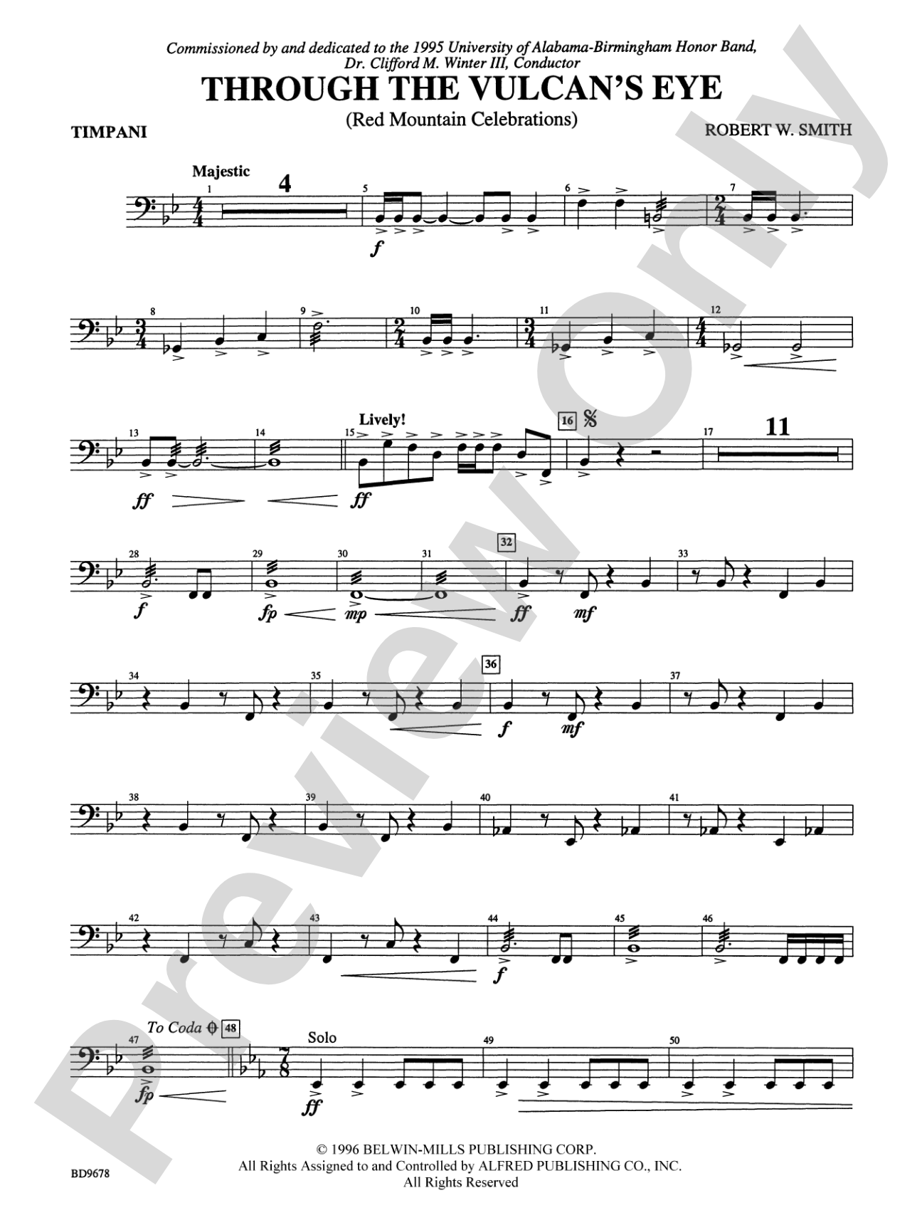 Through the Vulcan's Eye: Timpani