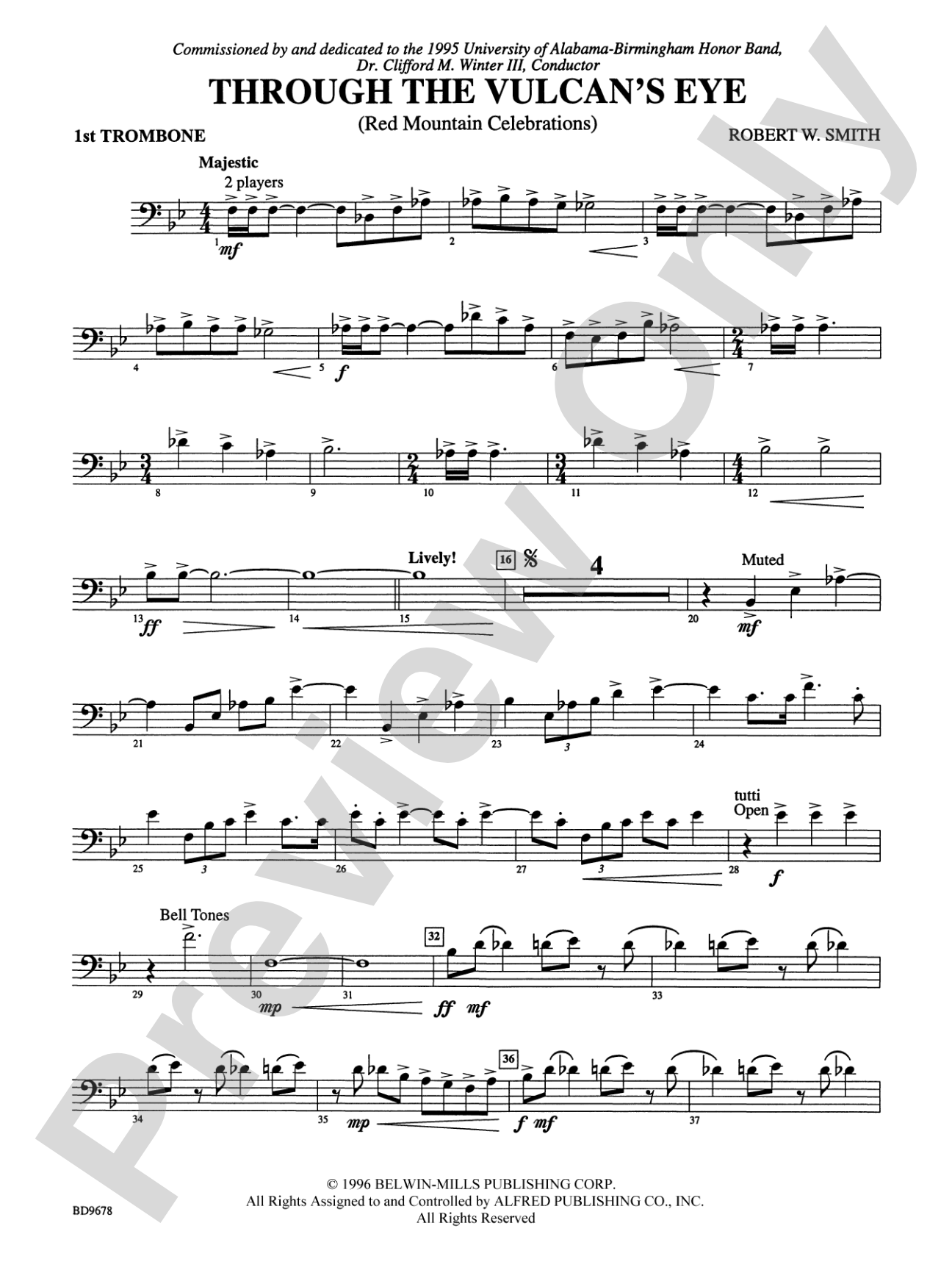 Through the Vulcan's Eye: 1st Trombone