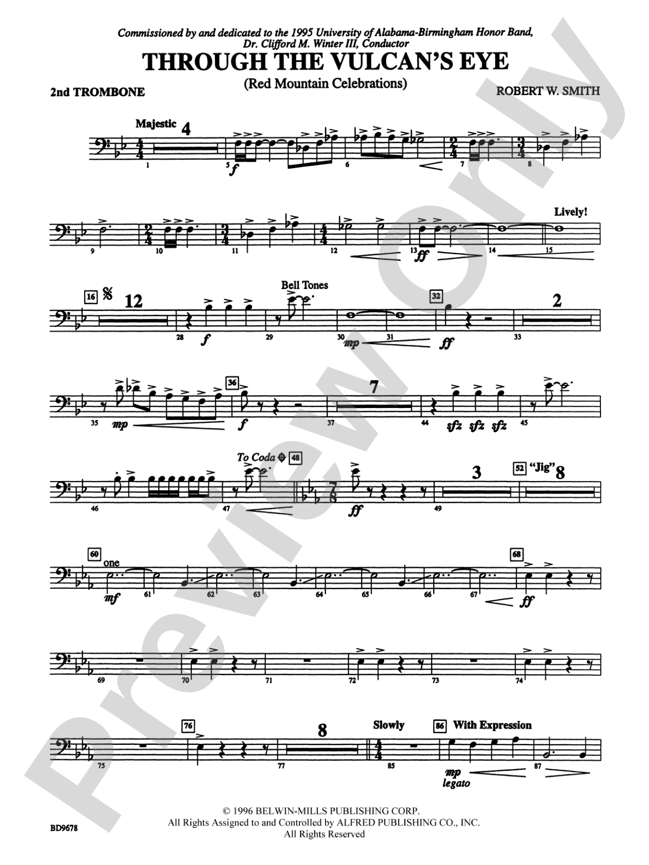Through the Vulcan's Eye: 2nd Trombone