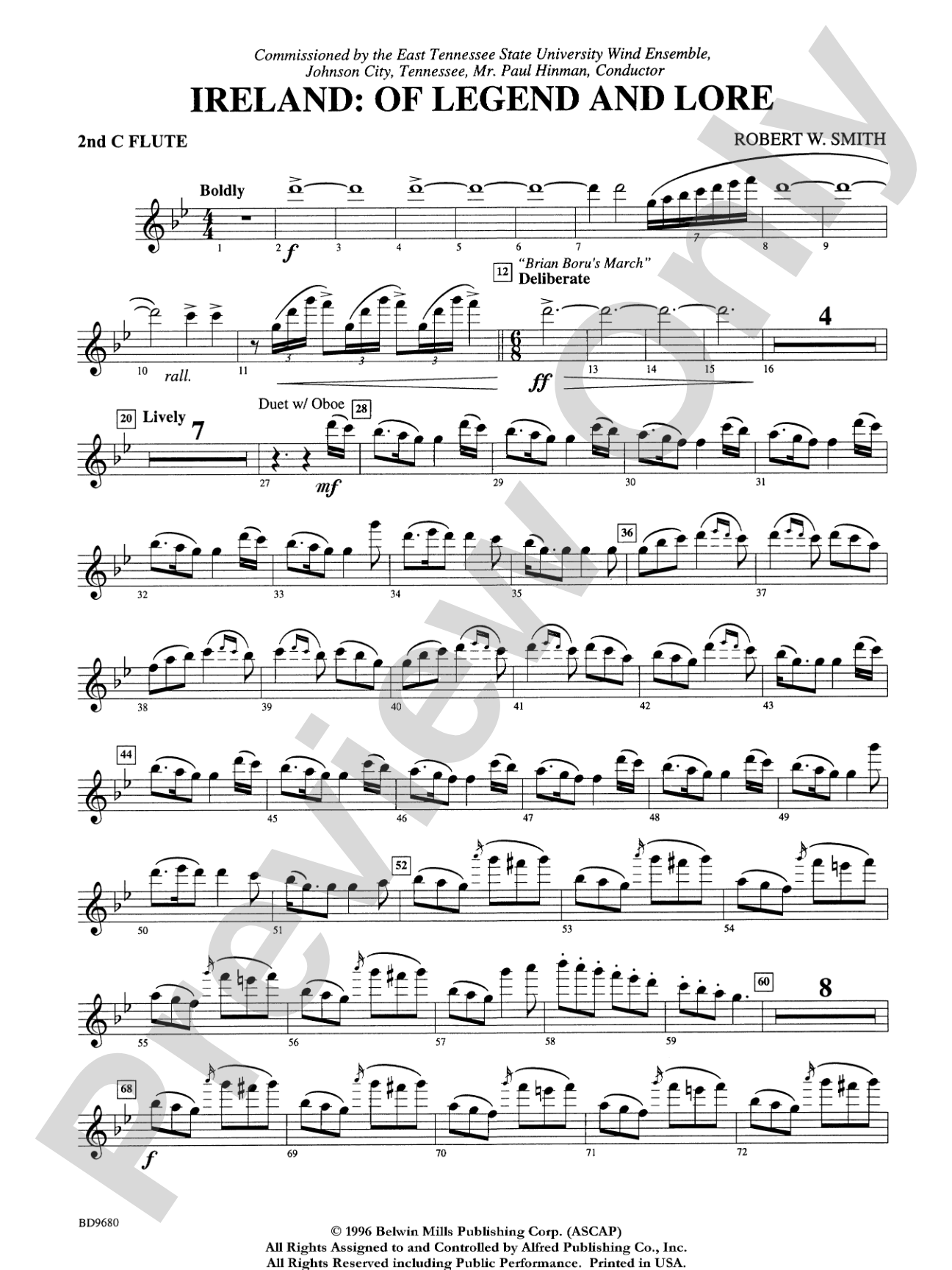 Ireland: Of Legend and Lore: 2nd Flute