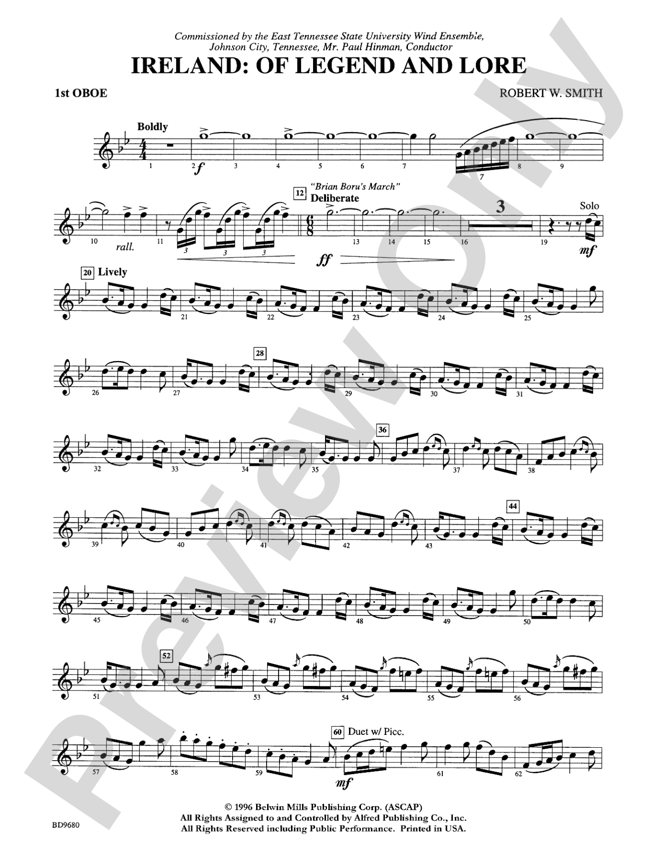 Ireland: Of Legend and Lore: Oboe