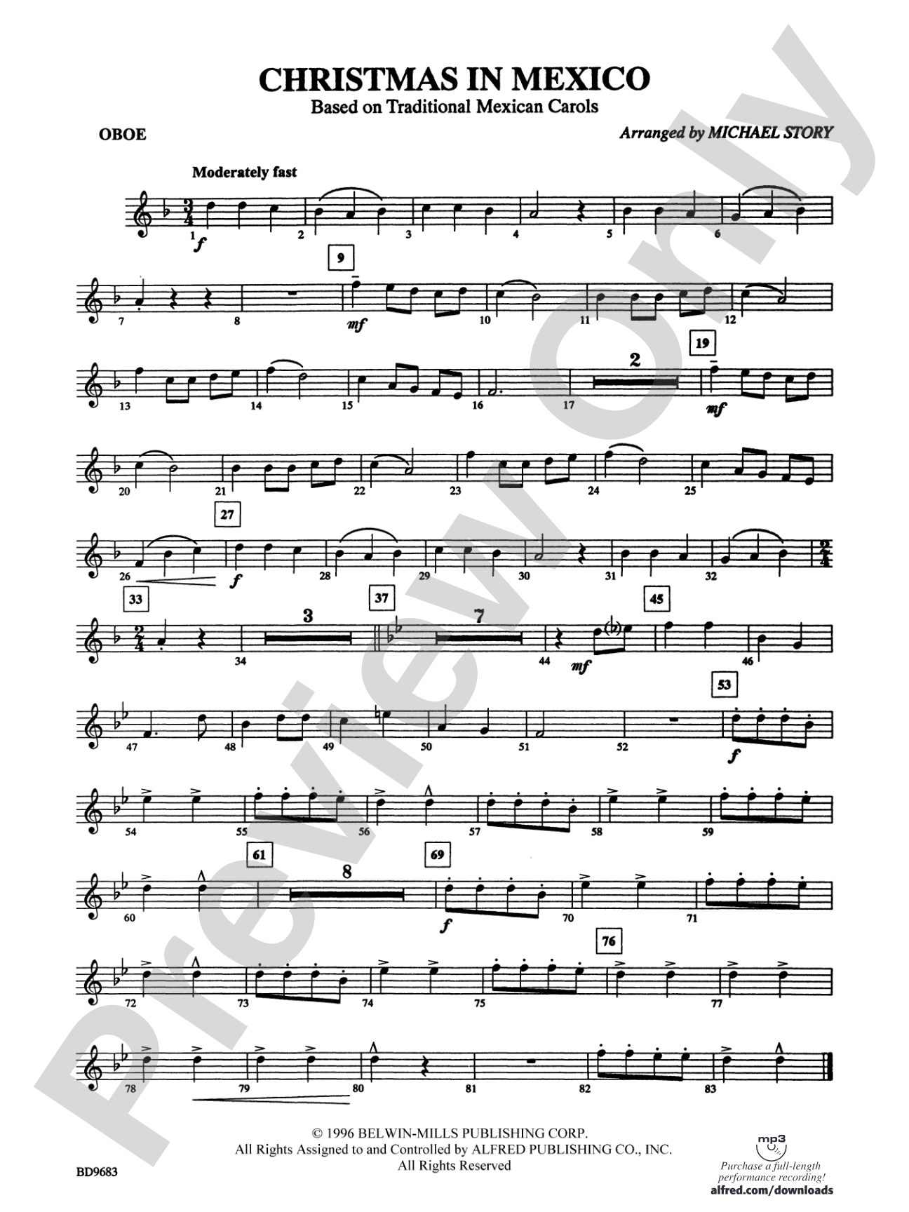 Christmas in Mexico: Oboe