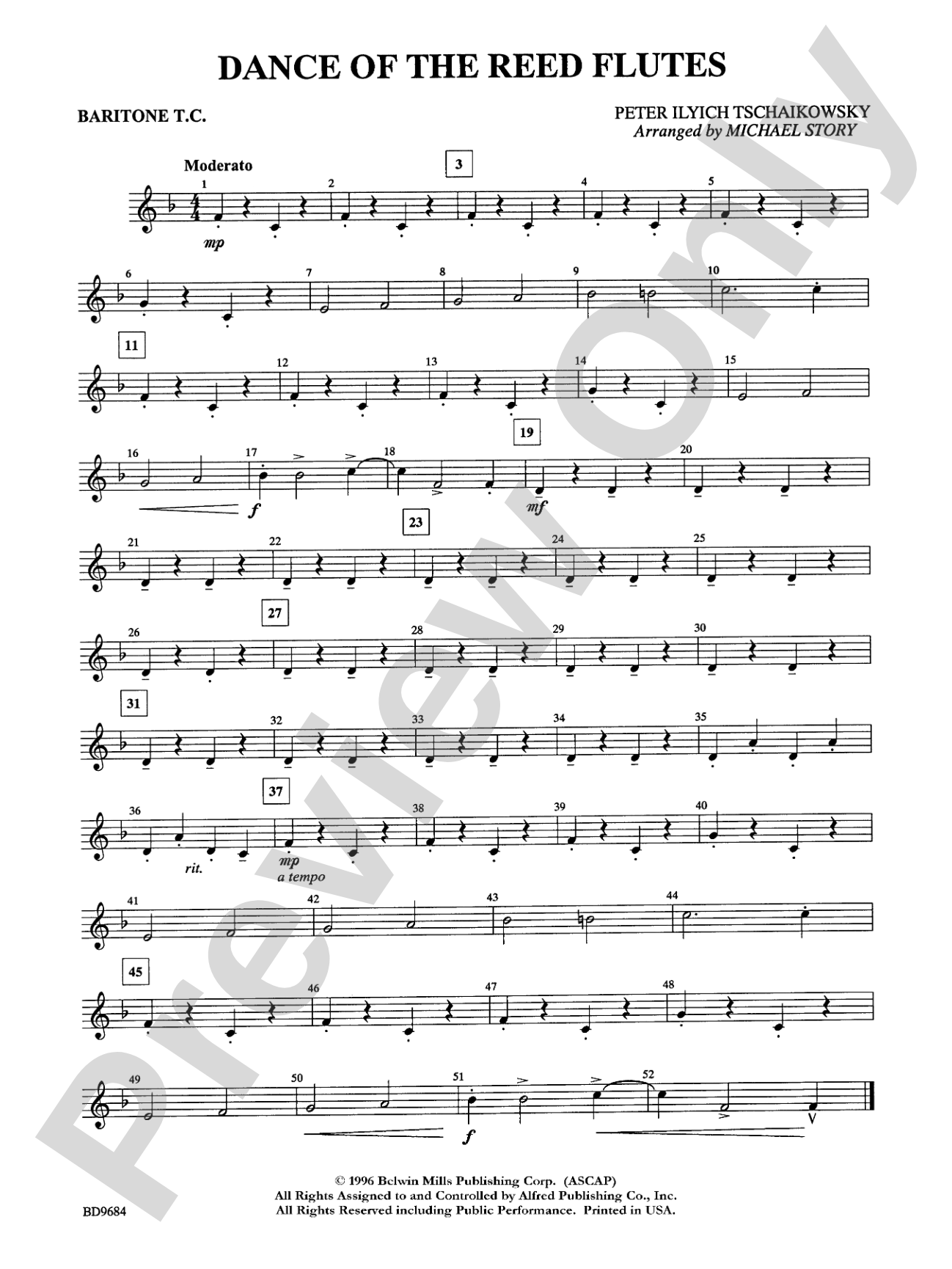 Dance of the Reed Flutes: Baritone T.C.