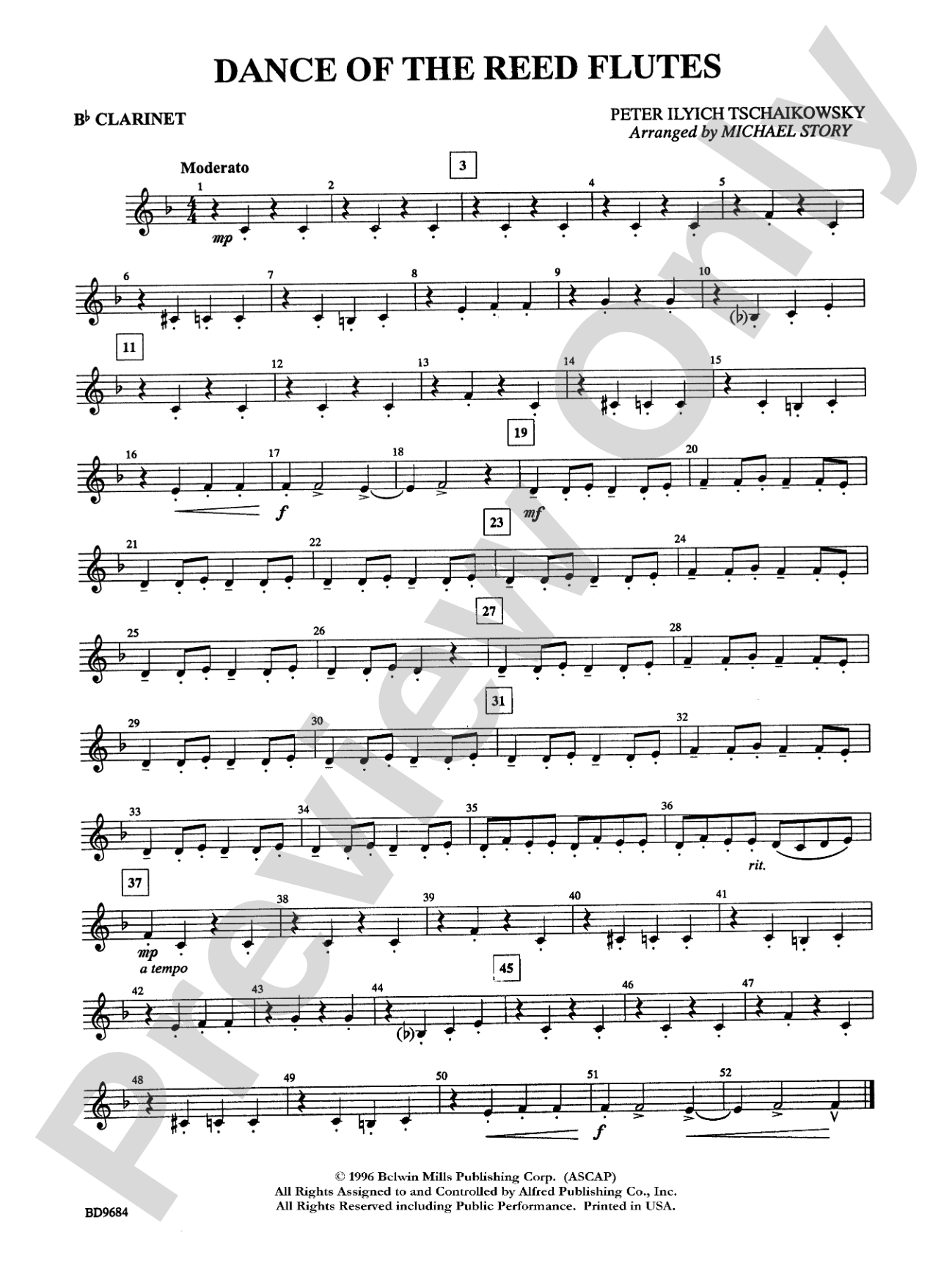 Dance of the Reed Flutes: 1st B-flat Clarinet