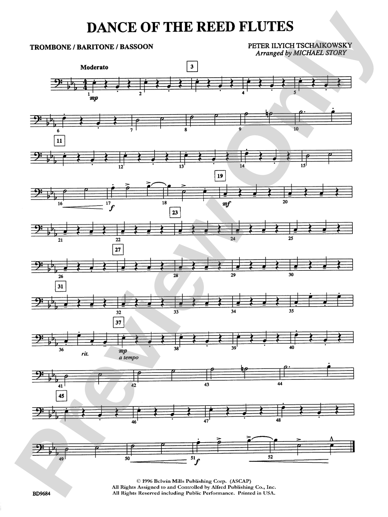 Dance of the Reed Flutes: 1st Trombone