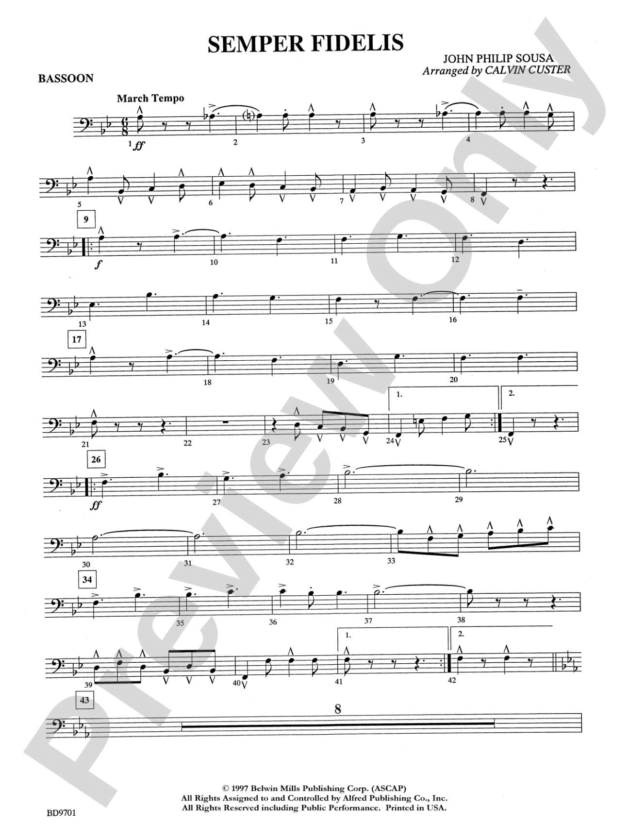 Semper Fidelis: Bassoon