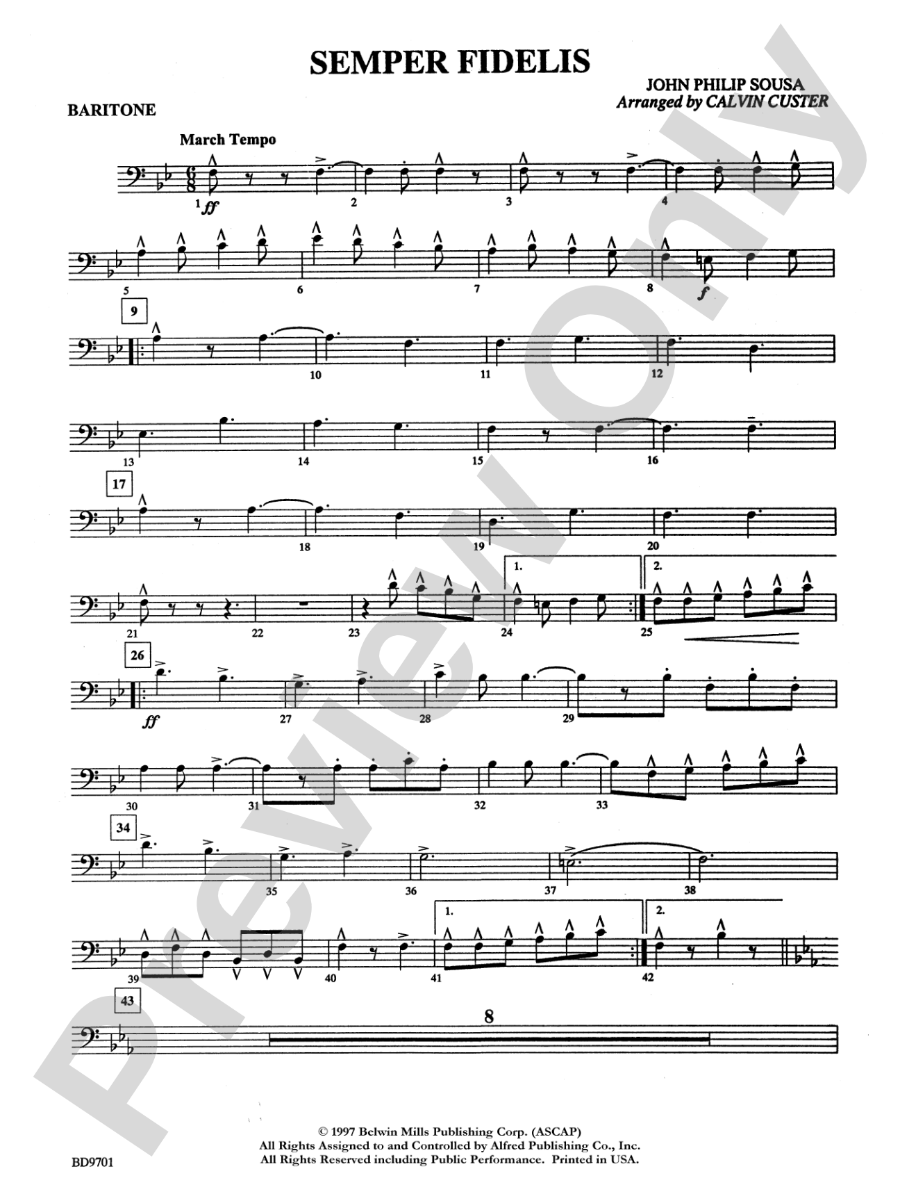 Semper Fidelis: Baritone B.C.