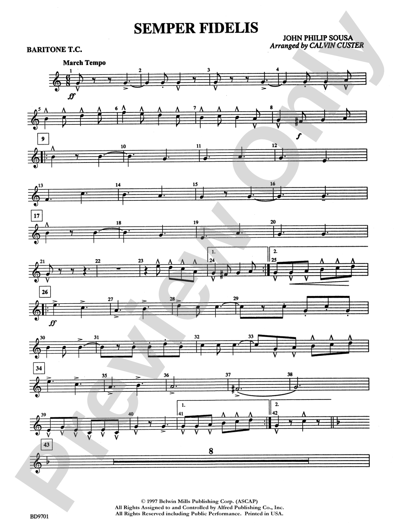 Semper Fidelis: Baritone T.C.