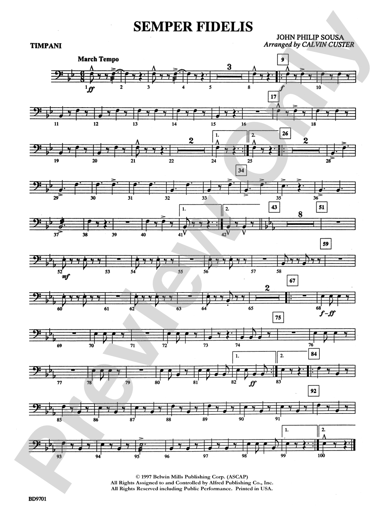 Semper Fidelis: Timpani