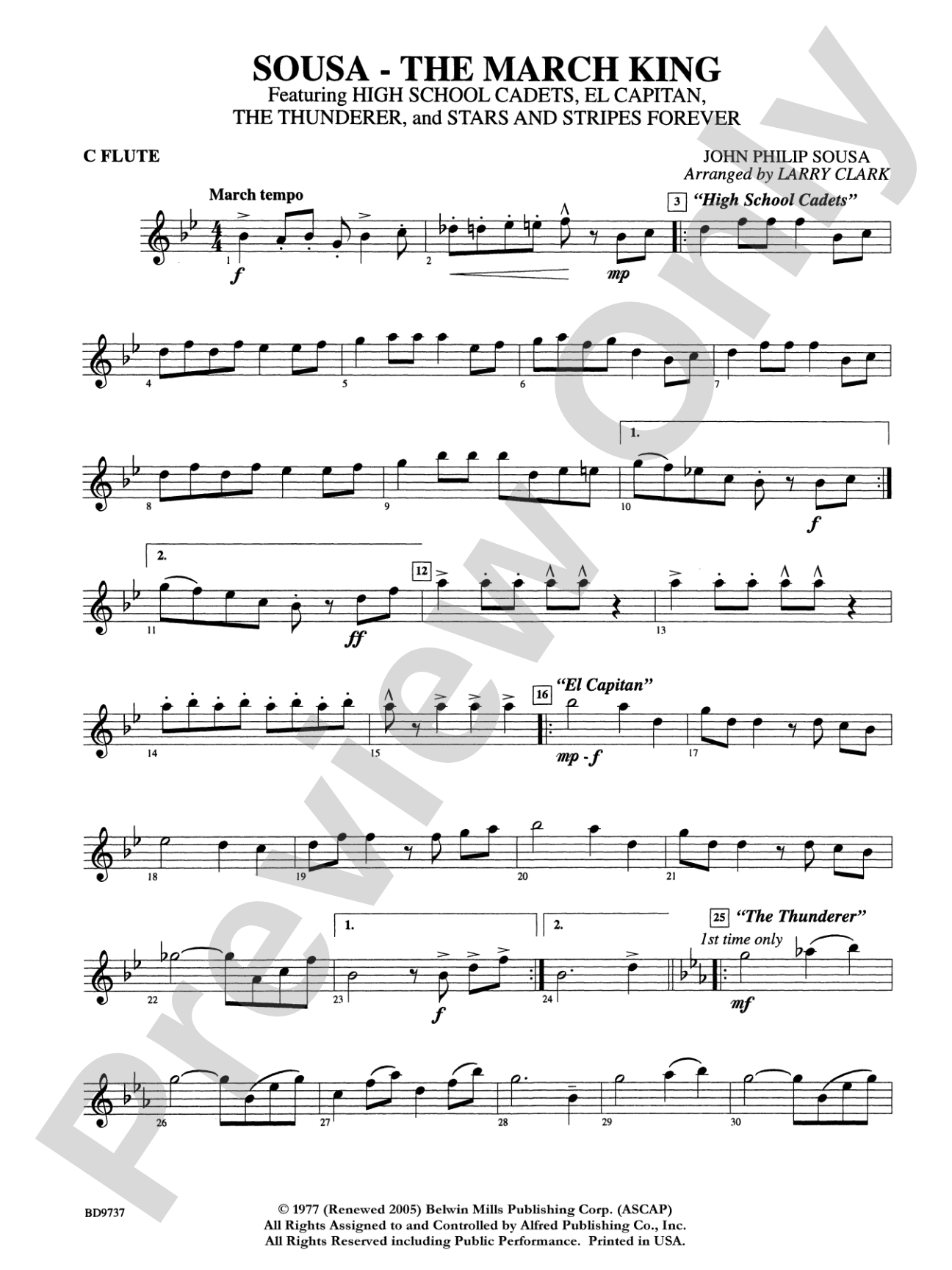 Sousa - The March King: Flute