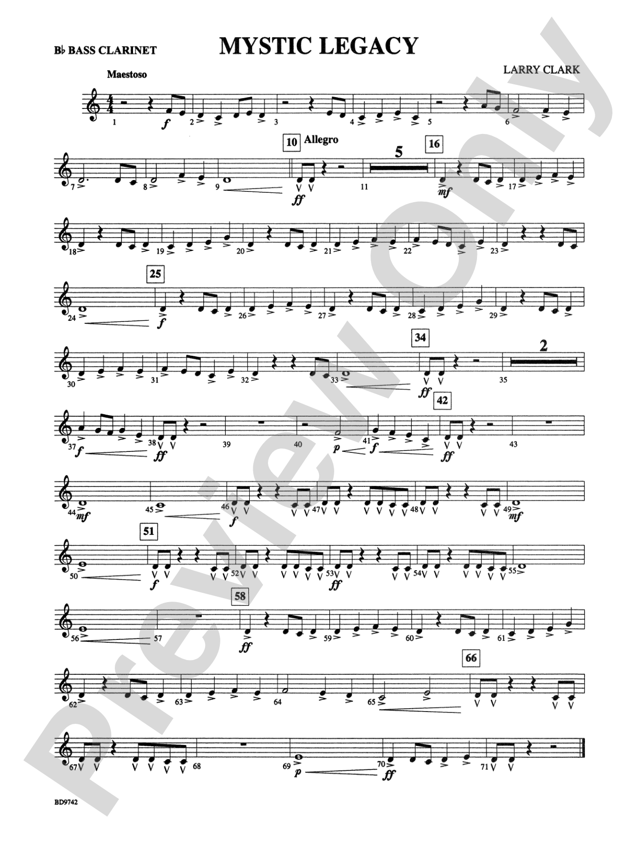 Mystic Legacy: B-flat Bass Clarinet