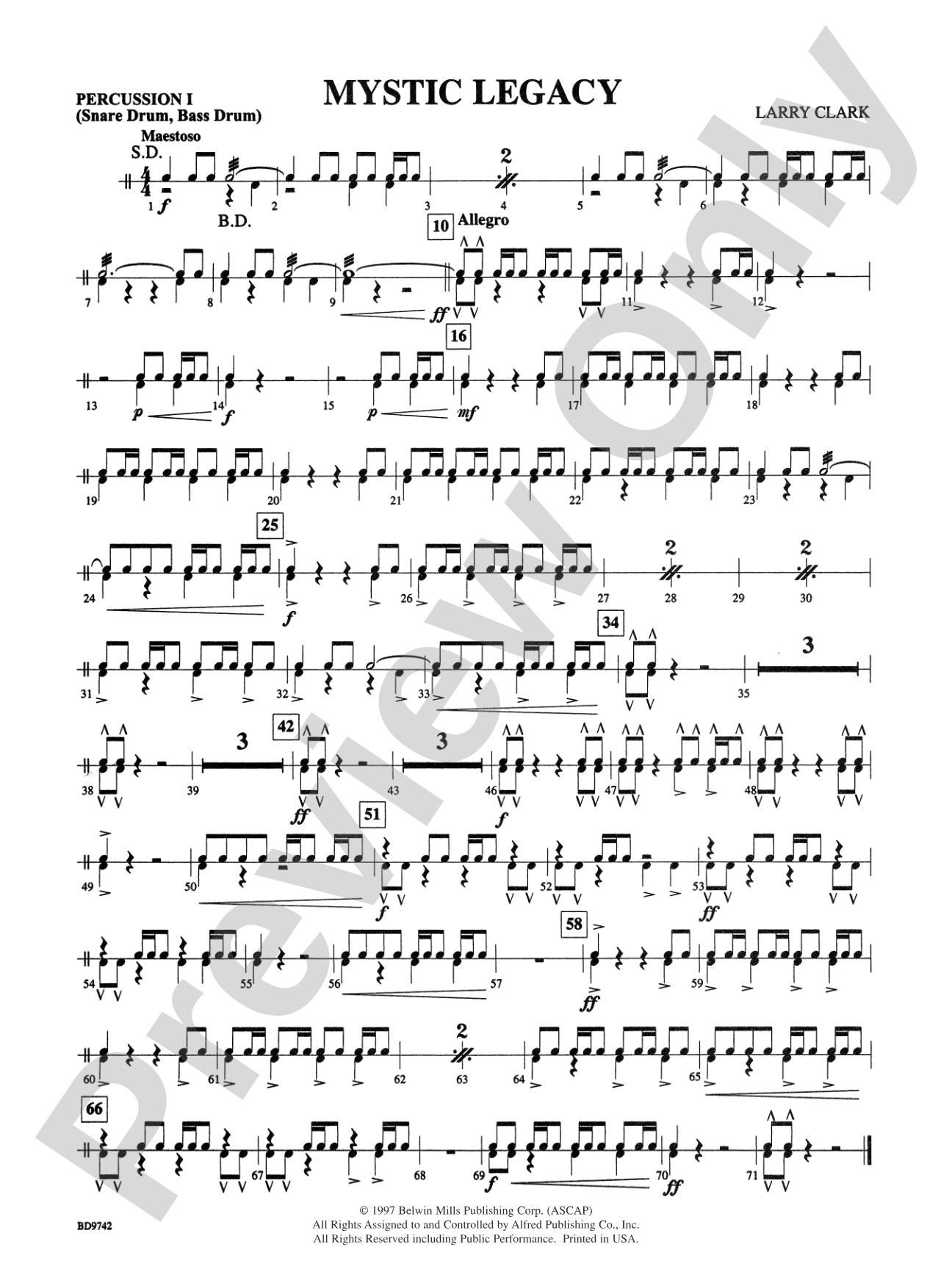 Mystic Legacy: 1st Percussion
