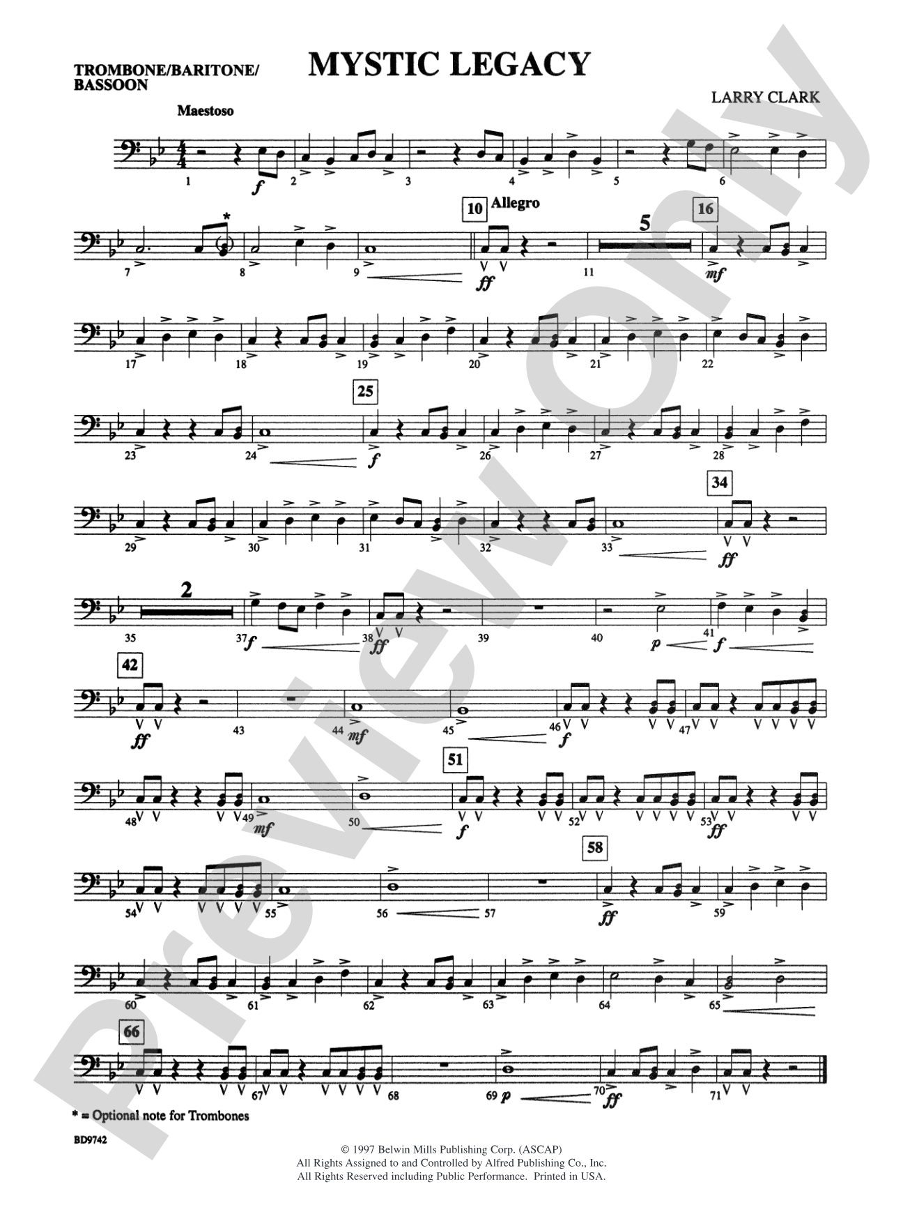 Mystic Legacy: 1st Trombone