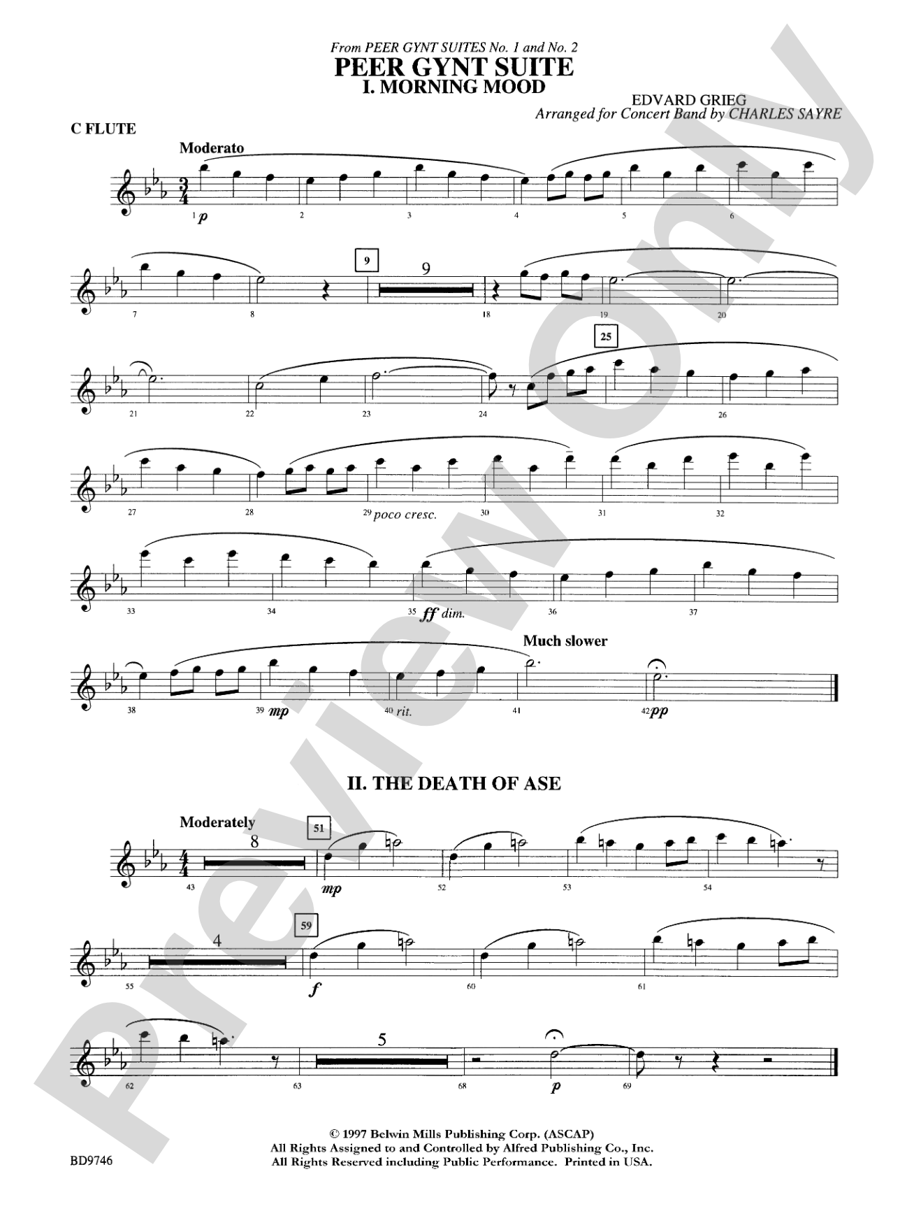 Peer Gynt Suite: Flute