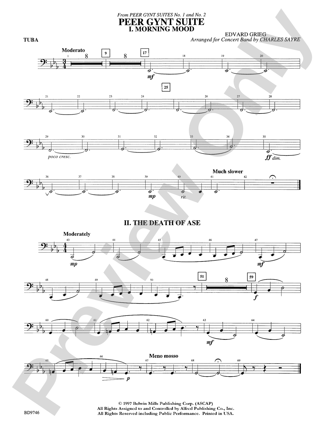Peer Gynt Suite: Tuba