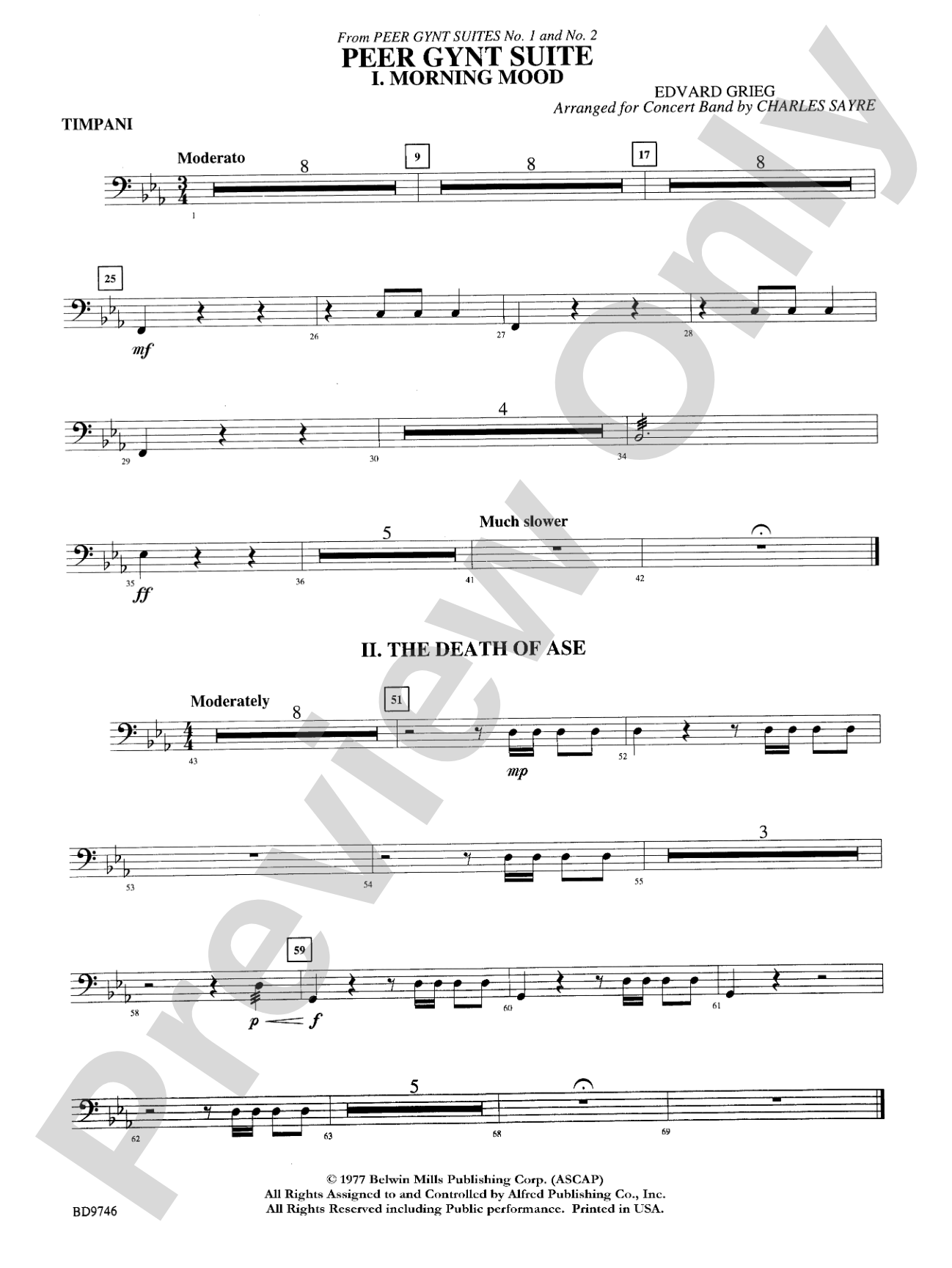 Peer Gynt Suite: Timpani