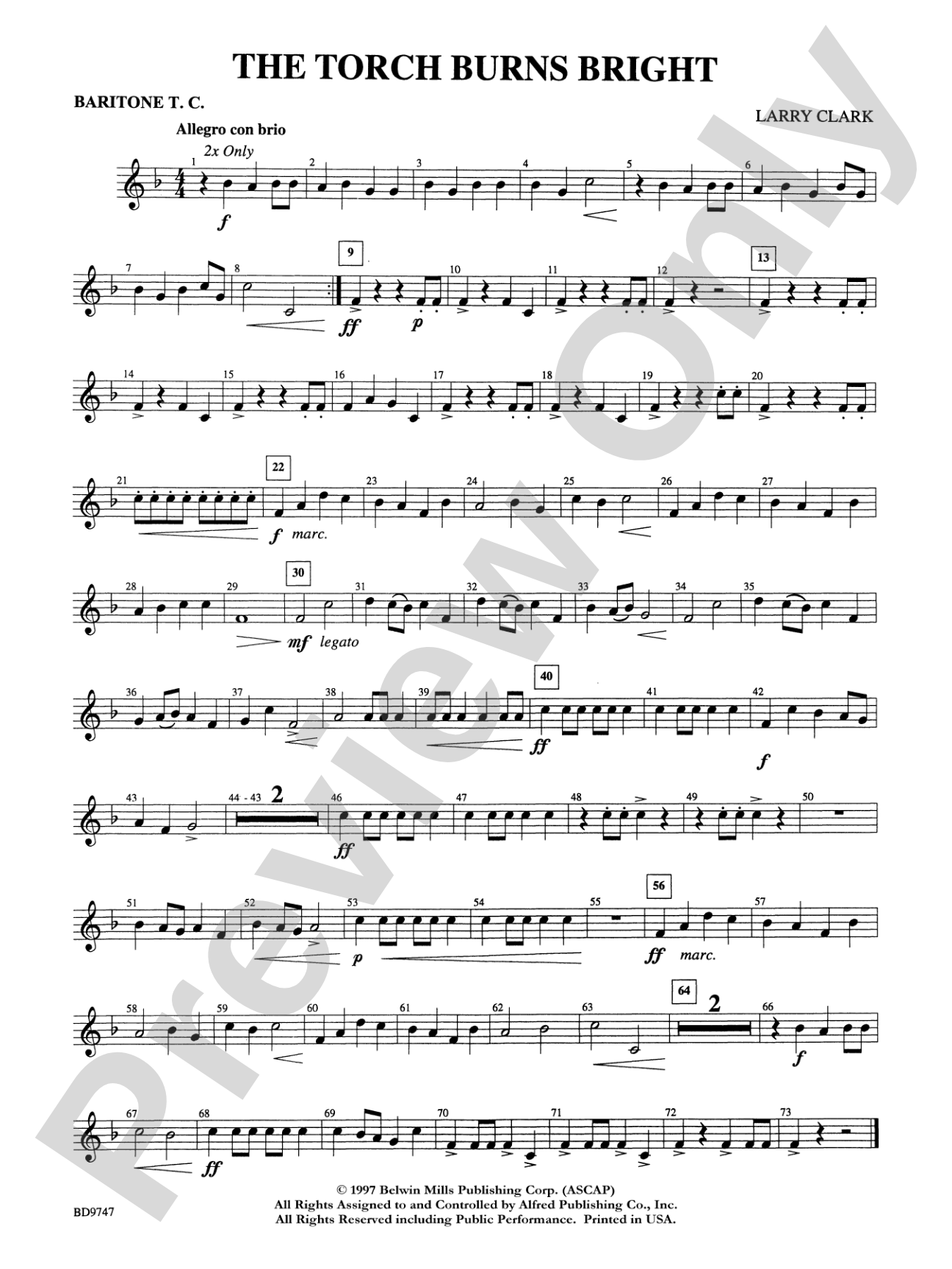 The Torch Burns Bright: Baritone T.C.