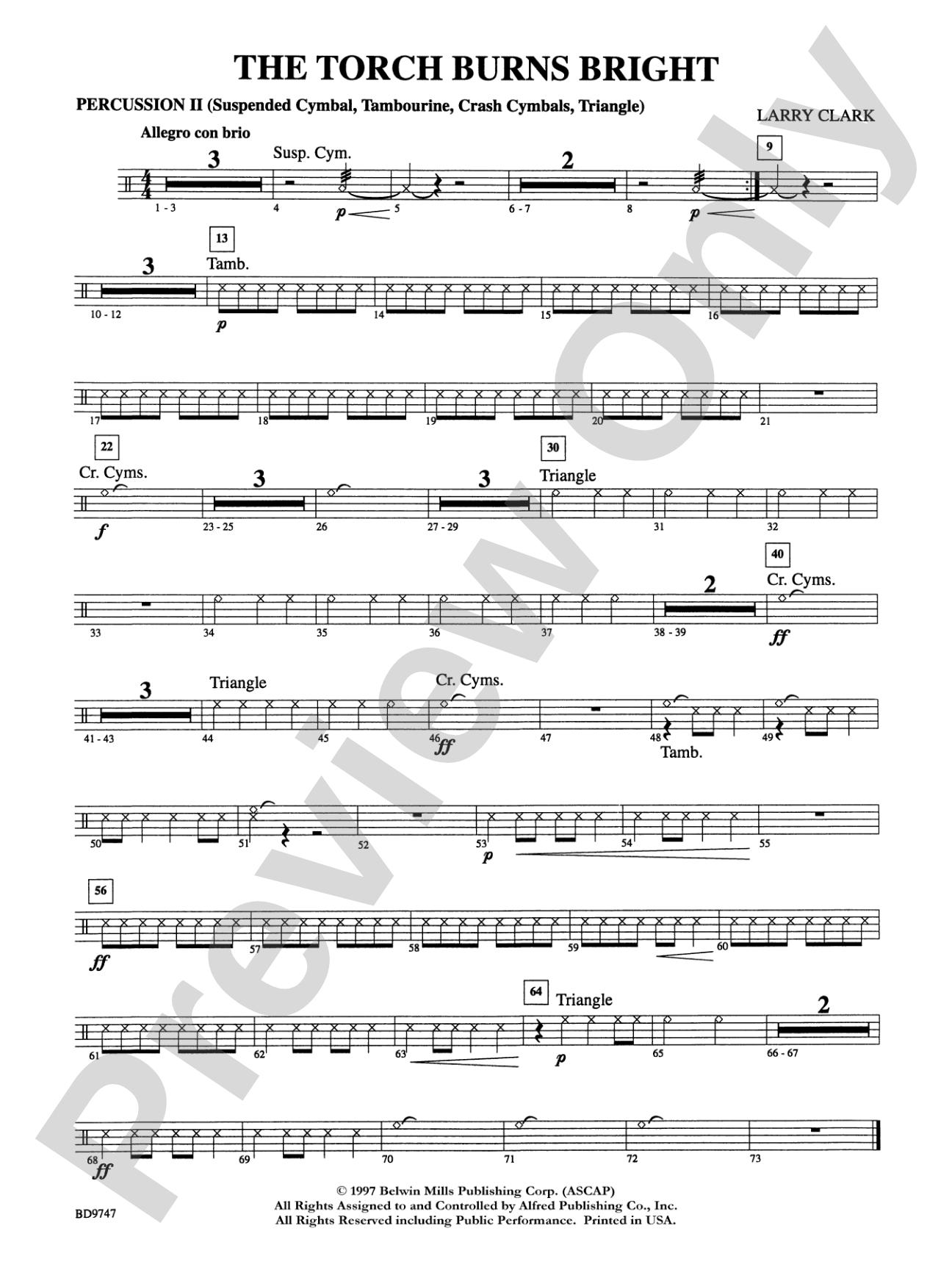 The Torch Burns Bright: 2nd Percussion