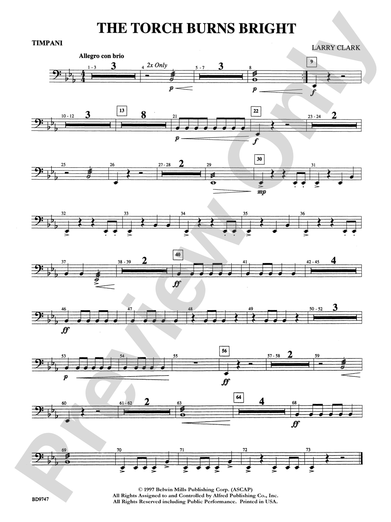 The Torch Burns Bright: Timpani