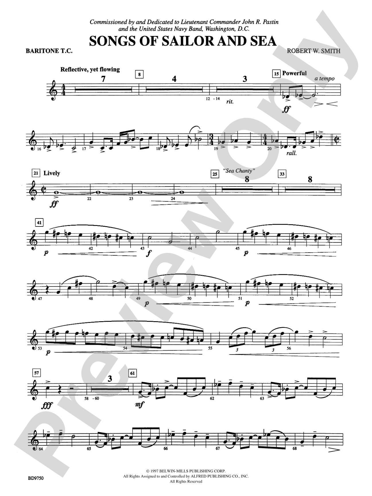 Songs of Sailor and Sea: Baritone T.C.