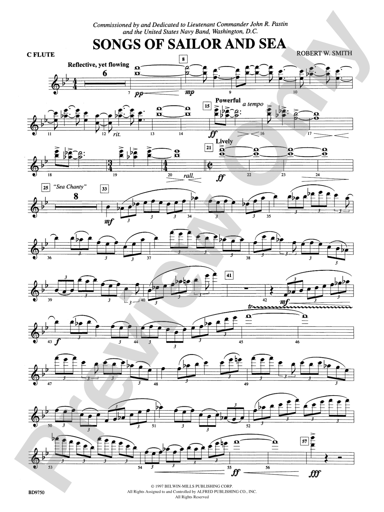 Songs of Sailor and Sea: Flute