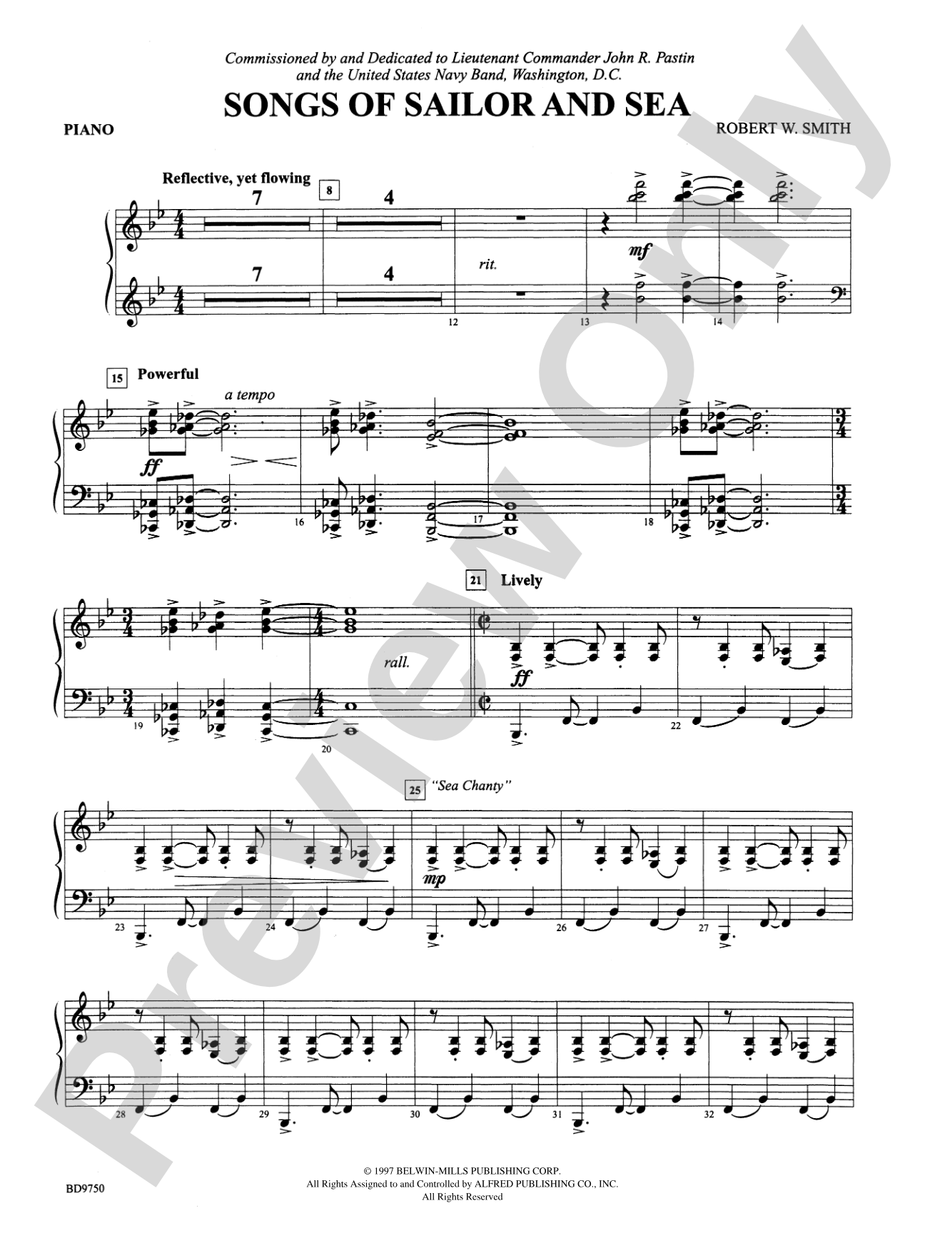 Songs of Sailor and Sea: Piano Accompaniment