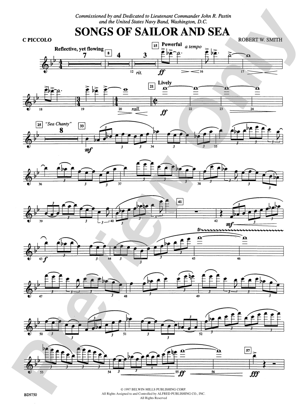 Songs of Sailor and Sea: Piccolo