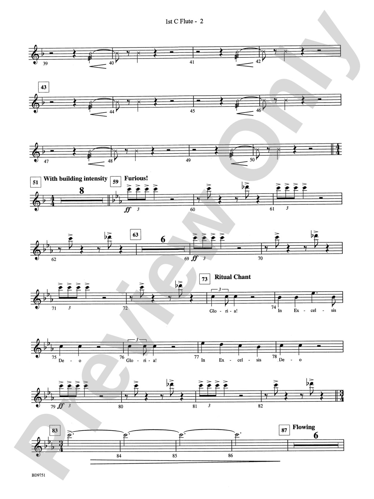 Purgatorio (from The Divine Comedy): Flute