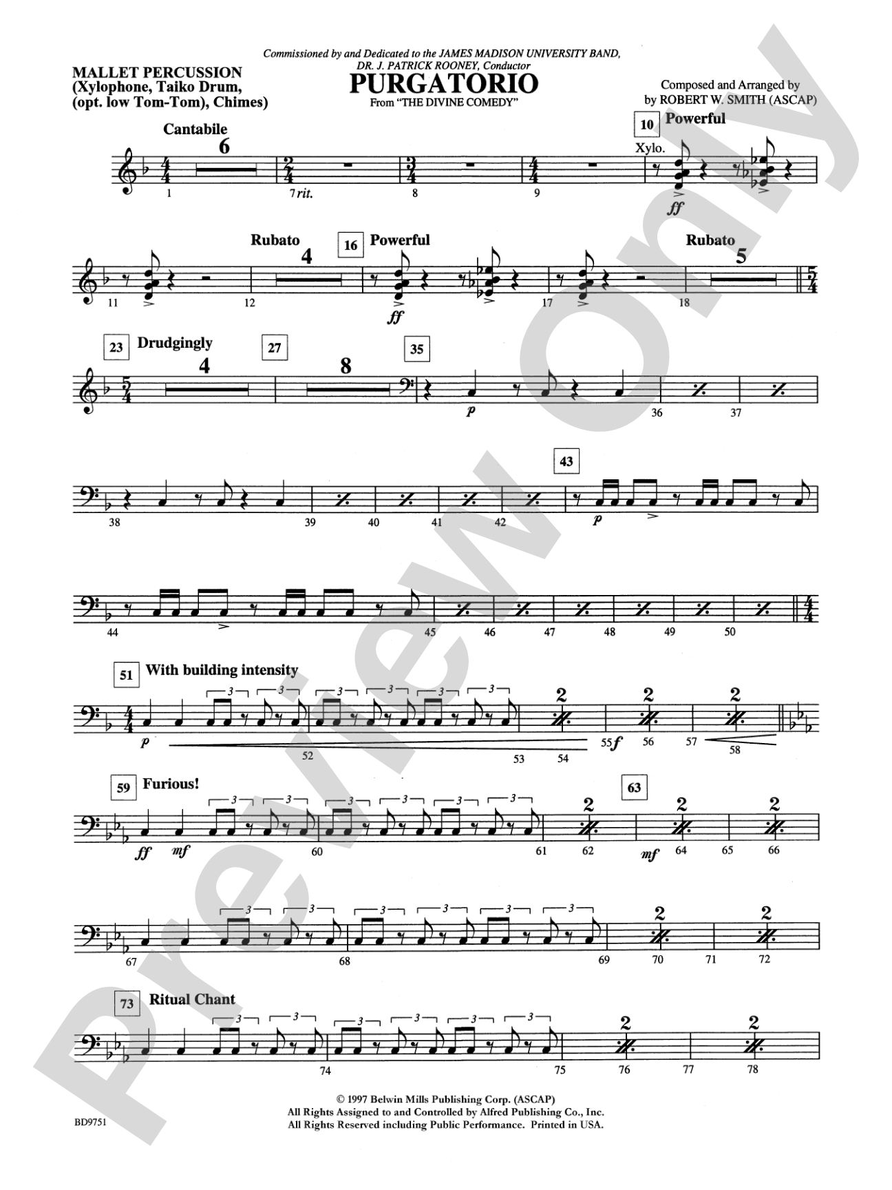 Purgatorio (from The Divine Comedy): Mallets