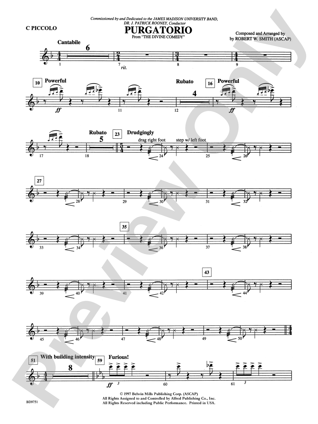 Purgatorio (from The Divine Comedy): Piccolo