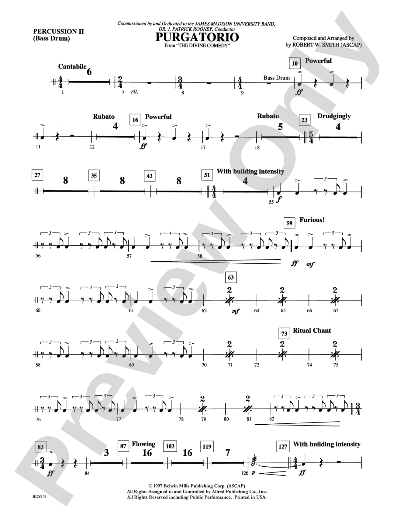 Purgatorio (from The Divine Comedy): 2nd Percussion