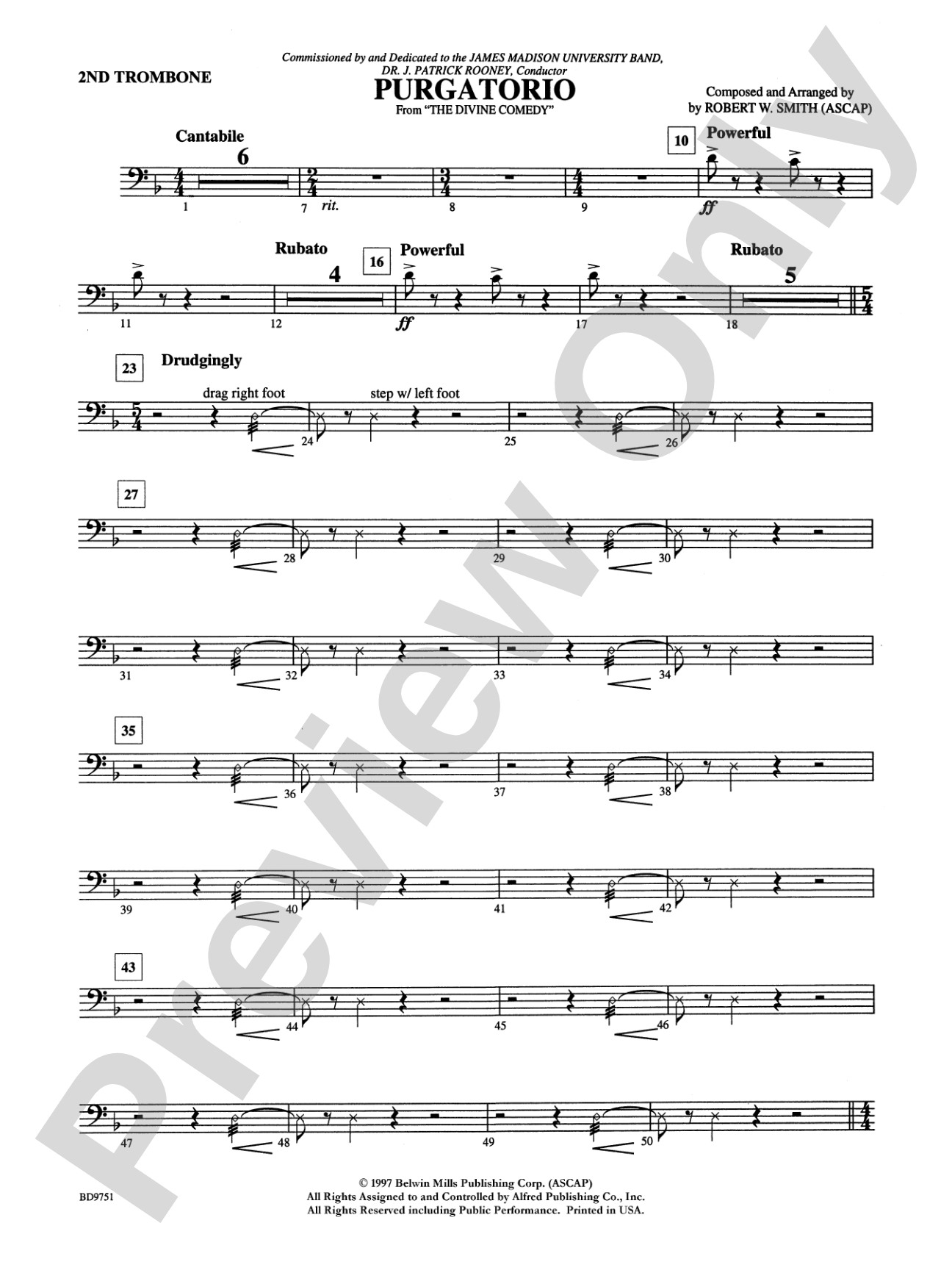 Purgatorio (from The Divine Comedy): 2nd Trombone