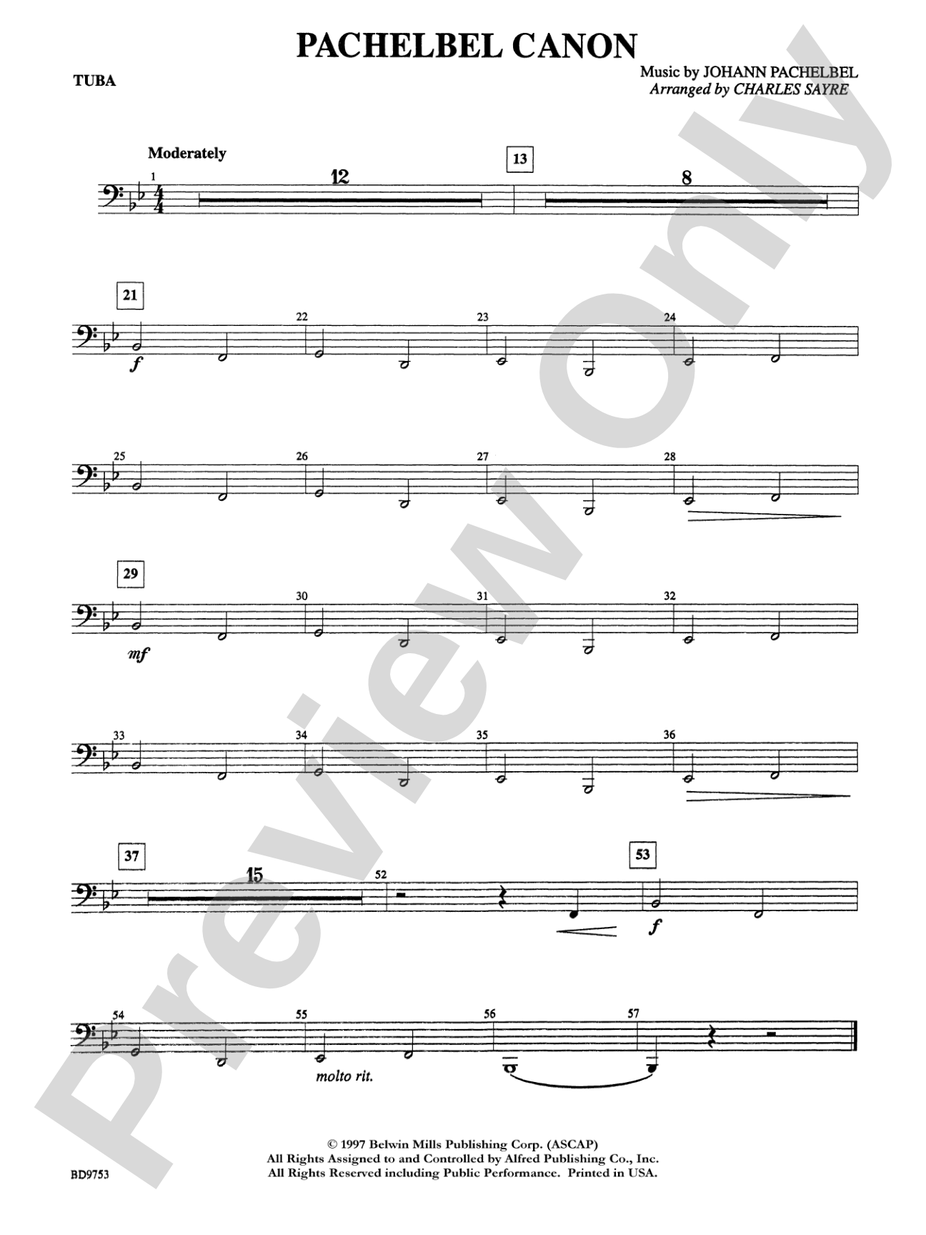 Pachelbel Canon: Tuba
