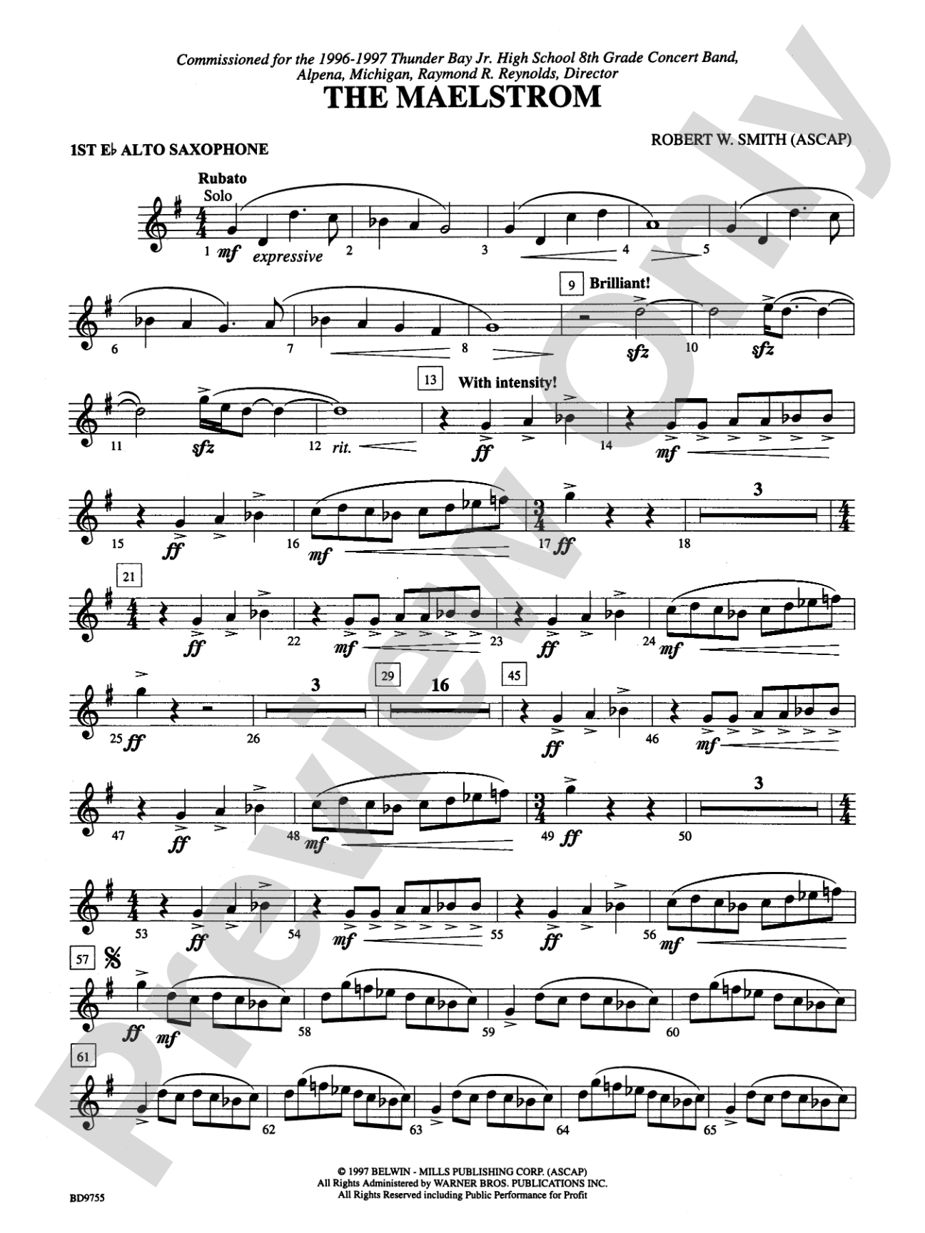 The Maelstrom: E-flat Alto Saxophone