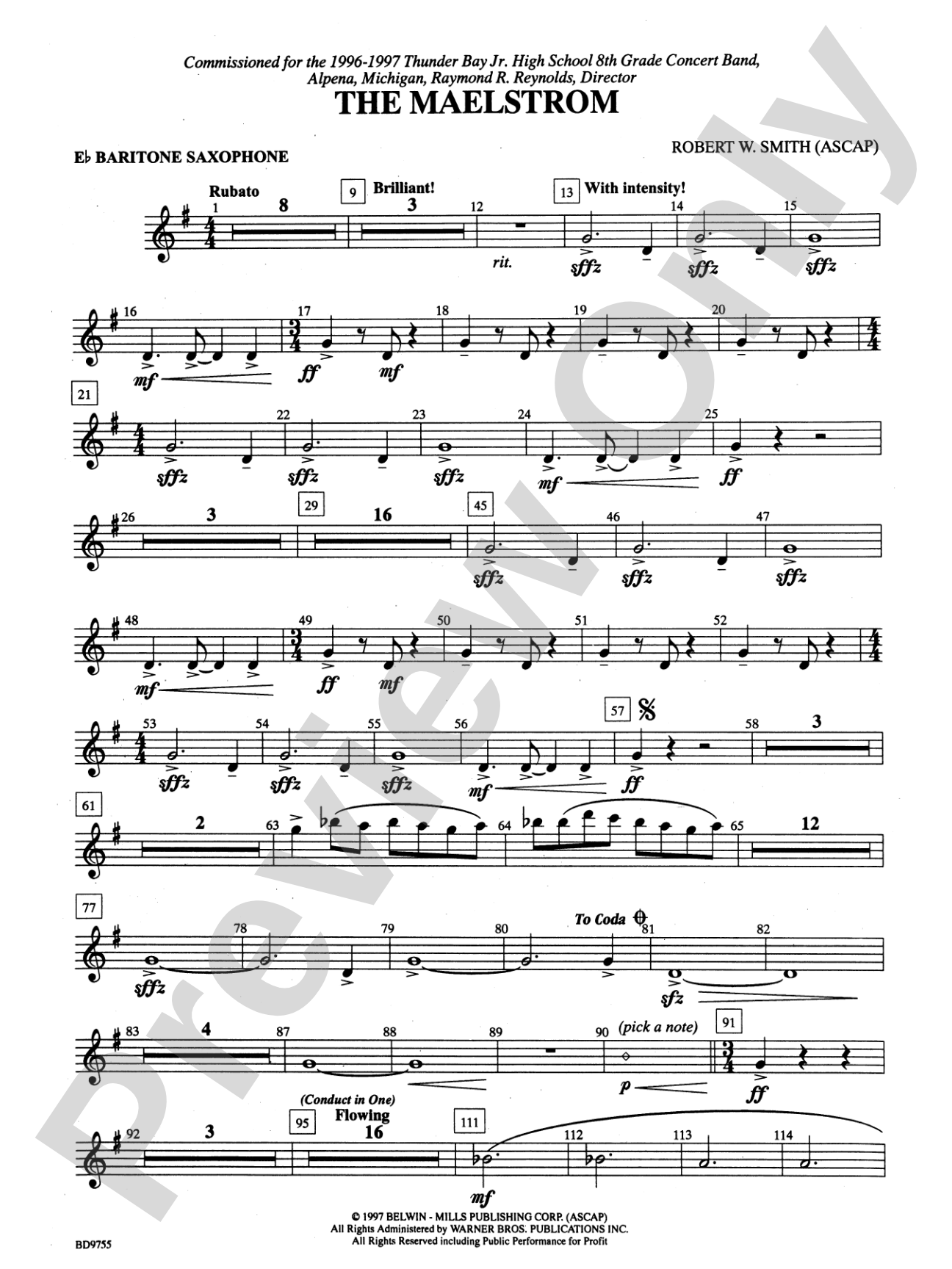The Maelstrom: E-flat Baritone Saxophone